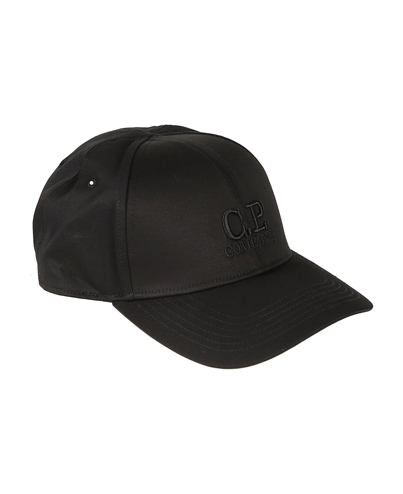C.P. Company Gabardine Baseball Cap - Black 帽子