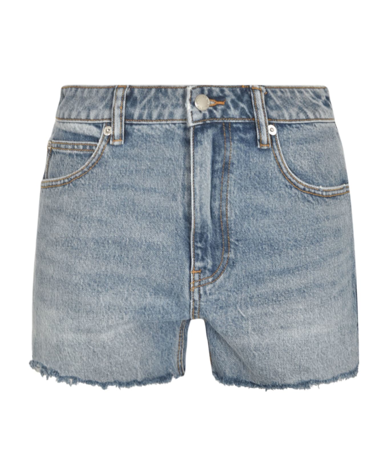 Alexander Wang Denim Buttoned Jeans - VINTAGE LIGHT INDIGO ショートパンツ