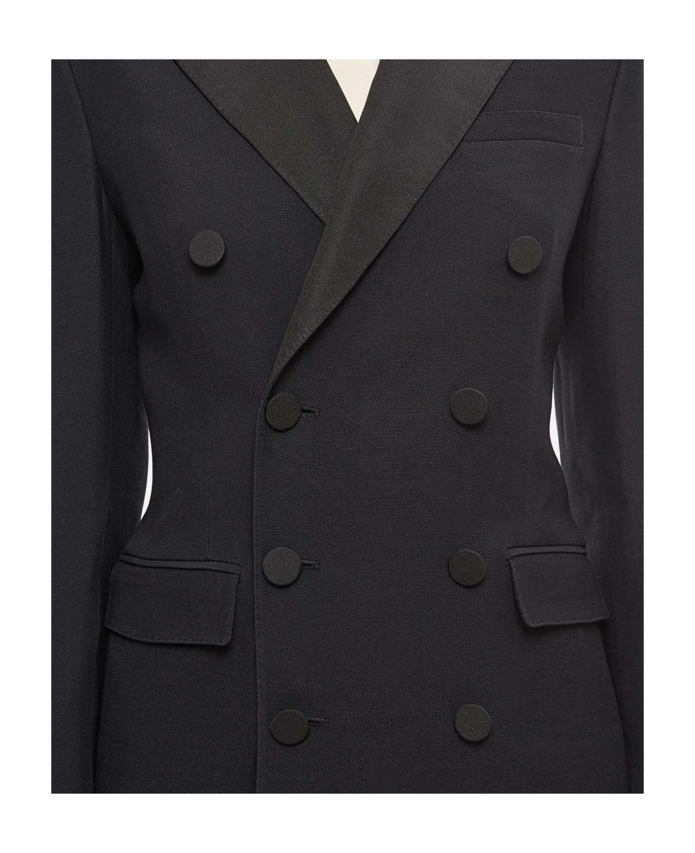 Ralph Lauren Long Sleeve Cocktail Dress - Black レインコート