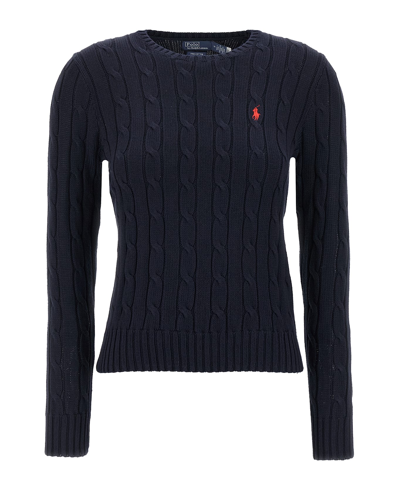 Polo Ralph Lauren Braided Cotton Sweater - Blue