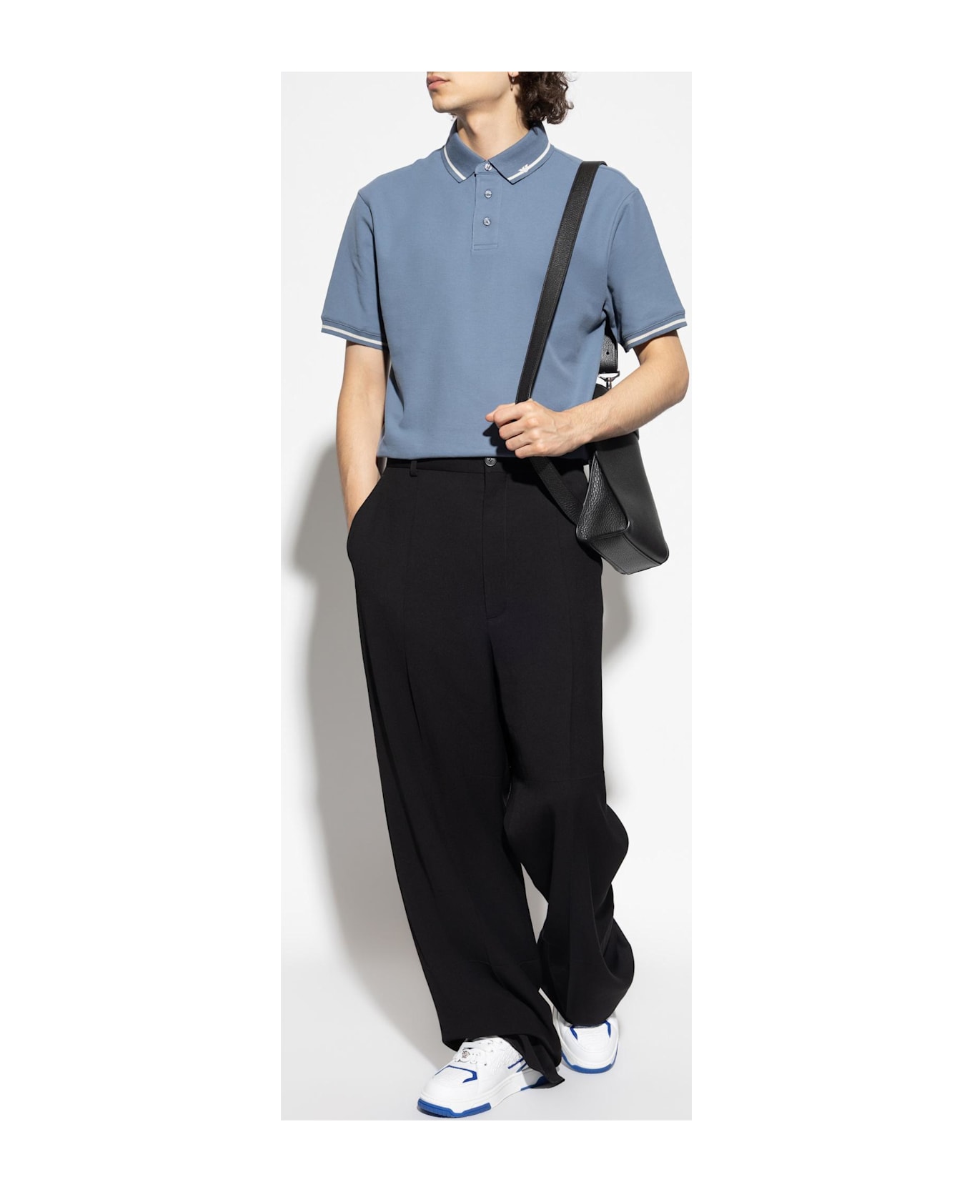 Emporio Armani Cotton Polo - Blue
