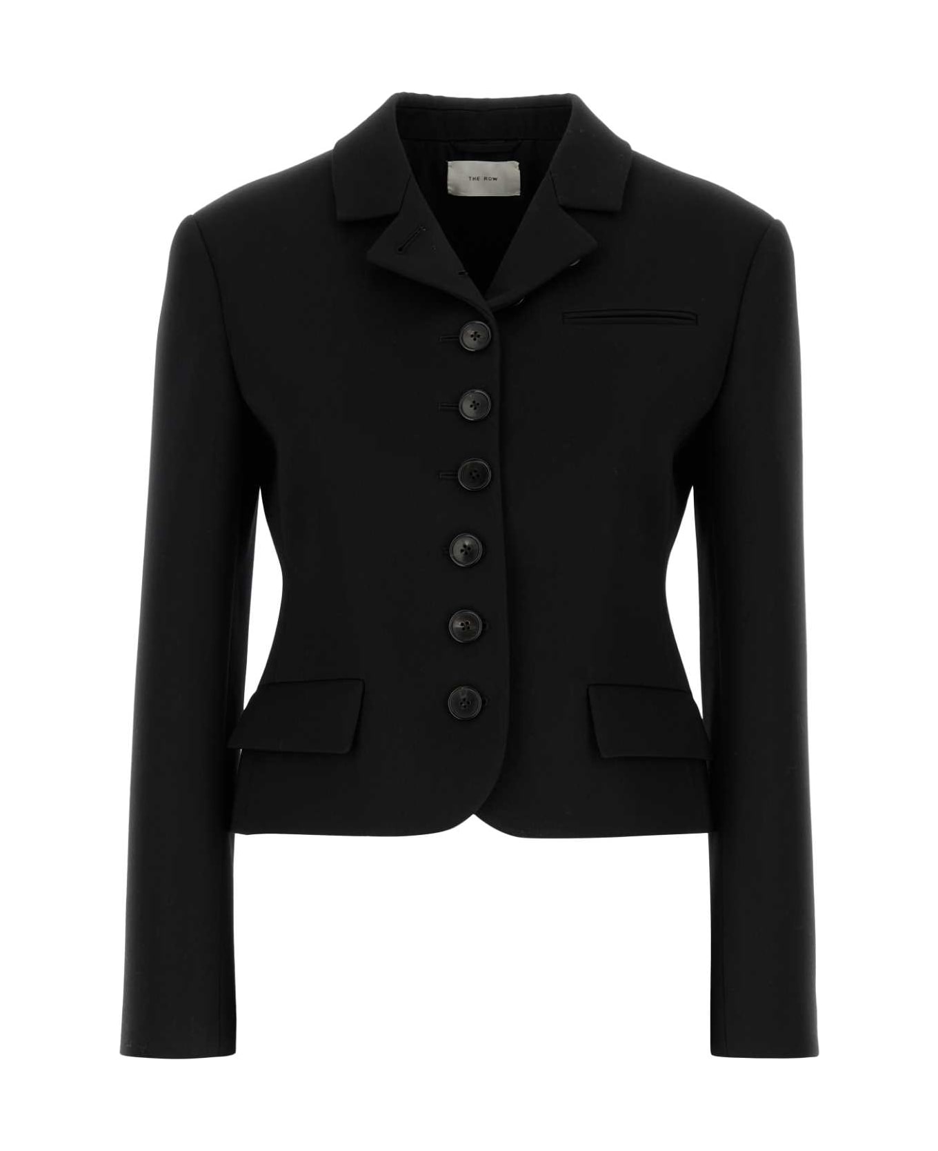 The Row Black Wool Fletcher Blazer - BLACK