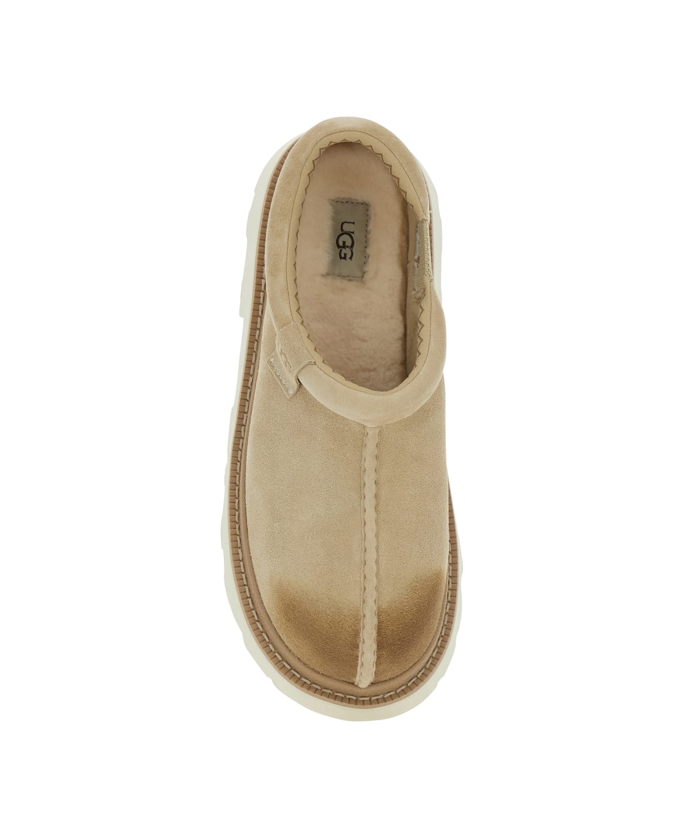 UGG 
tasman
 Beige Mule With Raised Sole In Suede Man - Beige