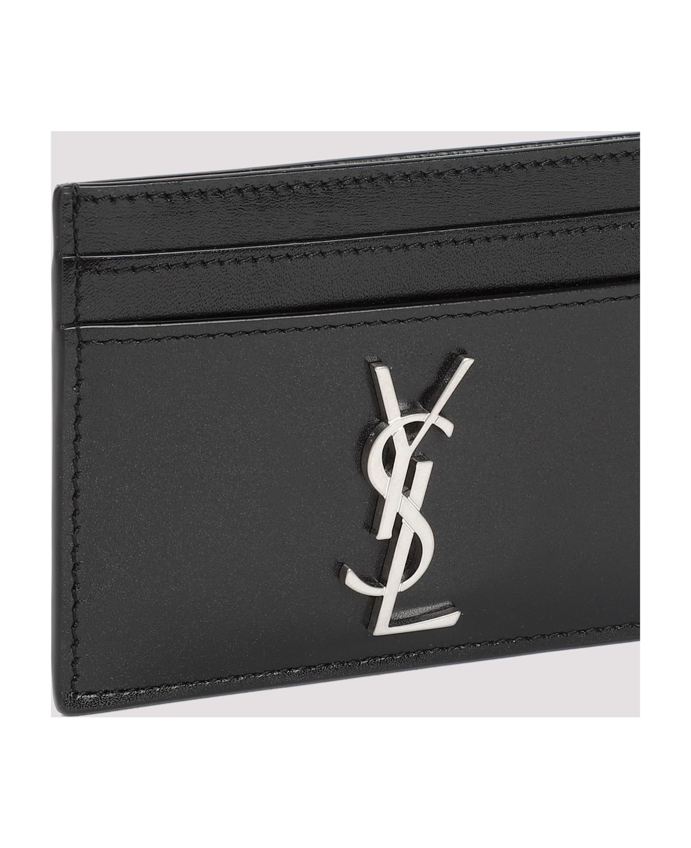 Saint Laurent Cassandre Card Case - Nero
