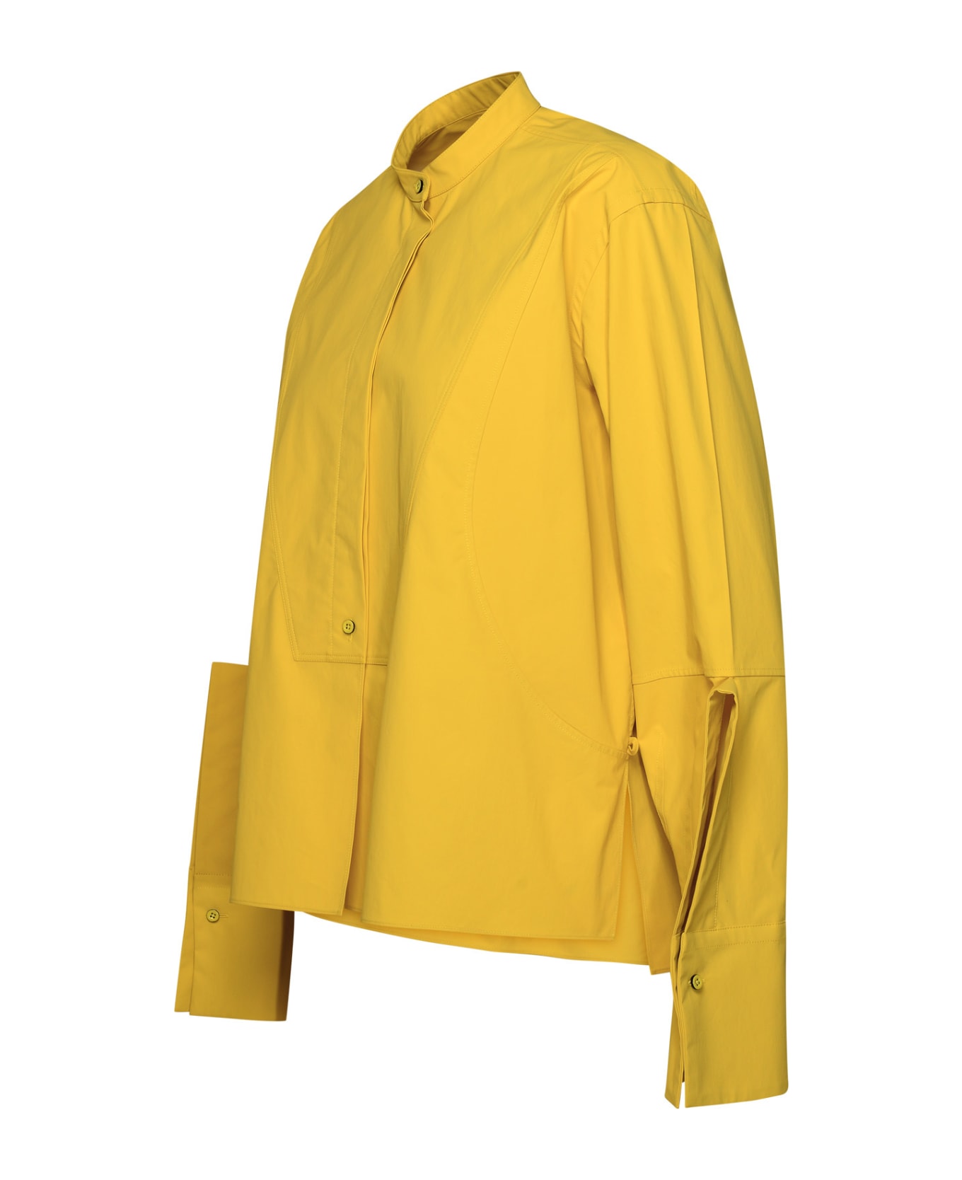 Jil Sander Mustard Cotton Shirt - Yellow トップス