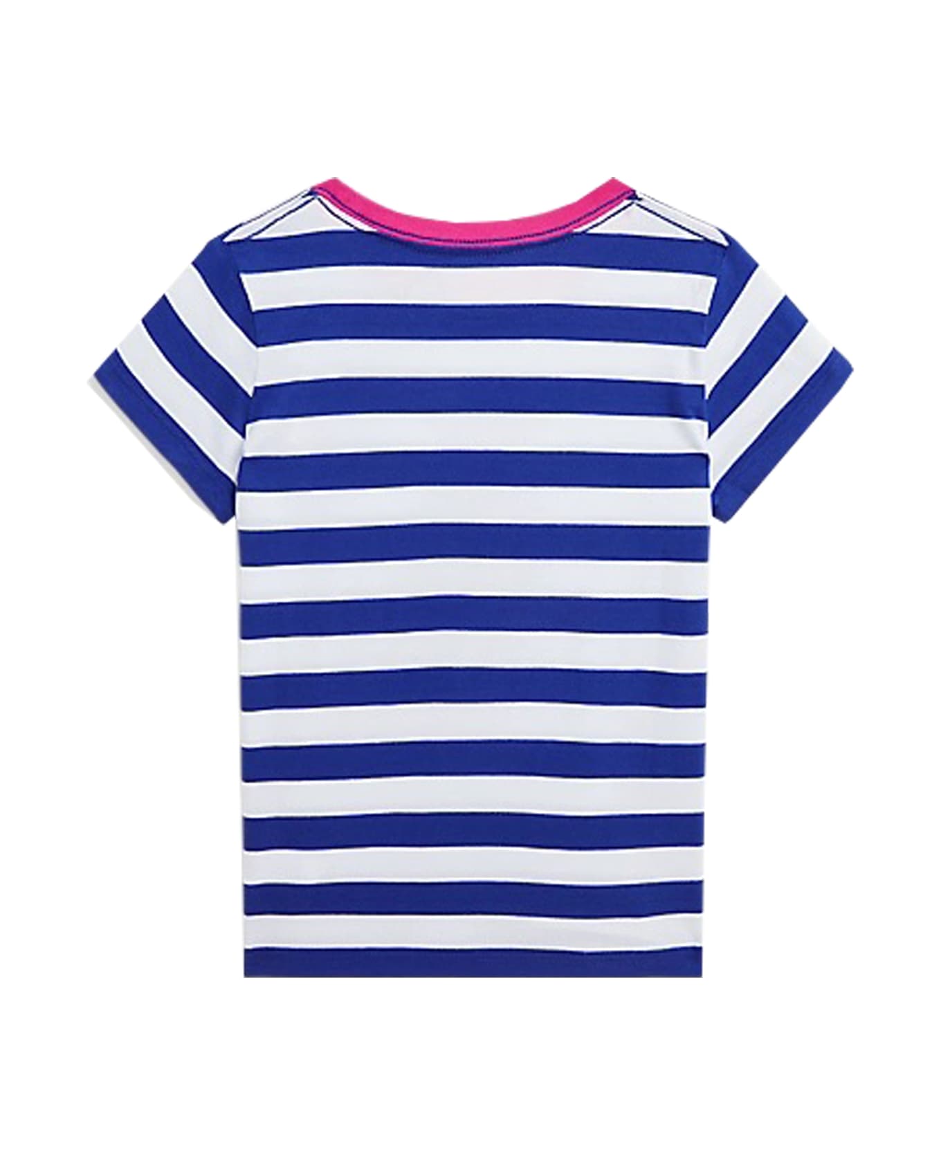 Ralph Lauren Polo Bear T-shirt In Striped Cotton - Multicolor