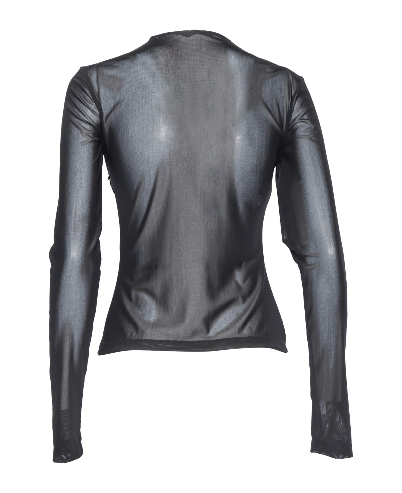 Alberta Ferretti Transparent T-shirt - BLACK Tシャツ