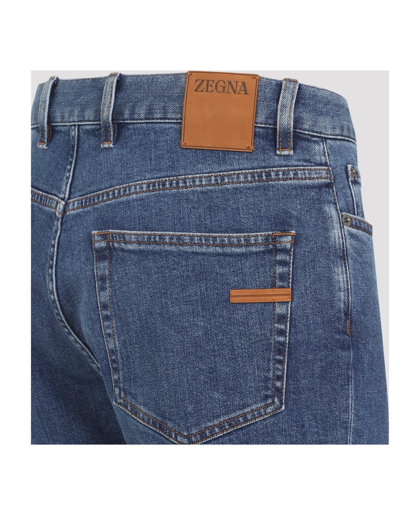 Zegna Classic Denim Jeans - Blue Chiaro Unito