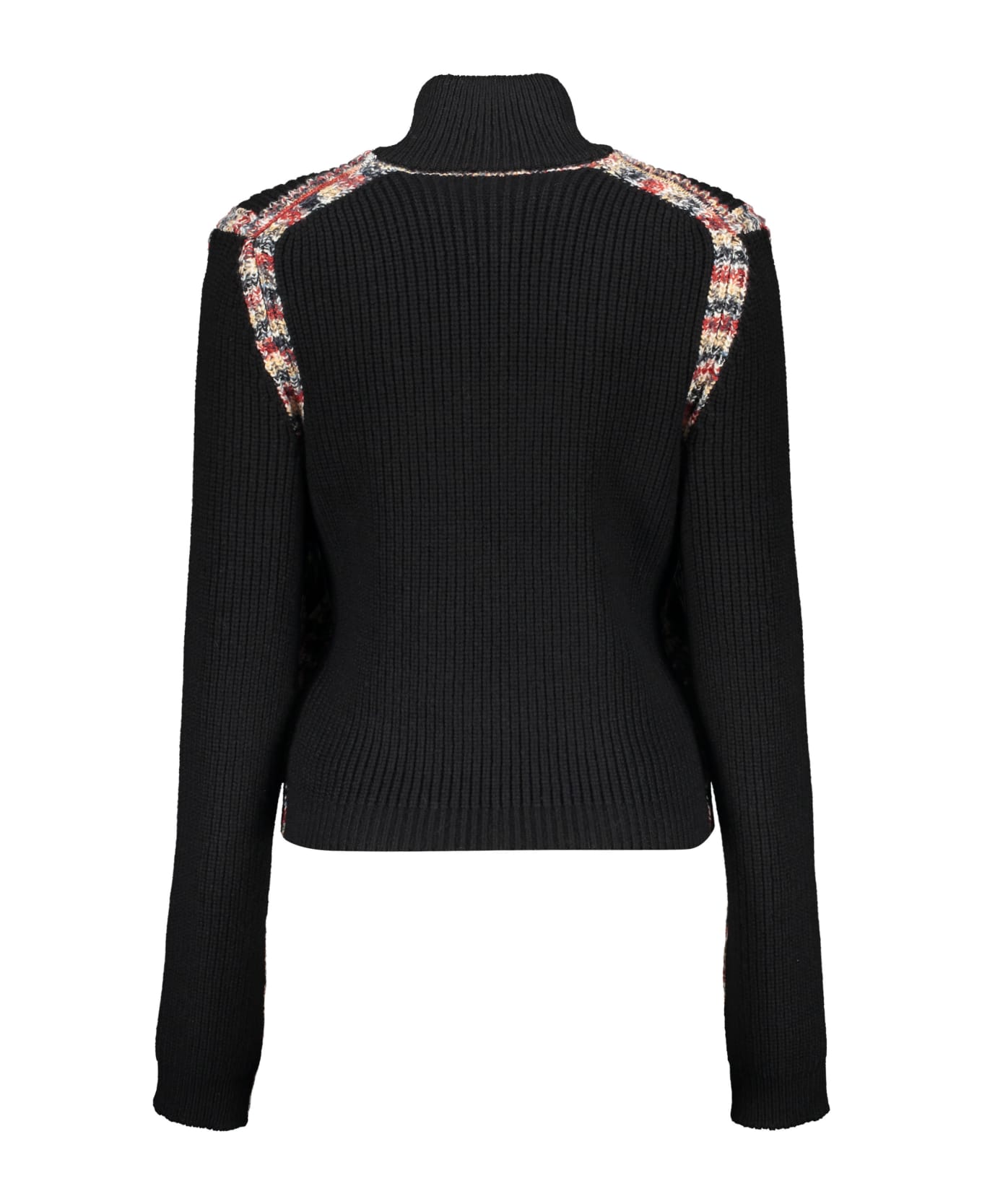 Missoni Wool Stand-up Collar Sweater - black