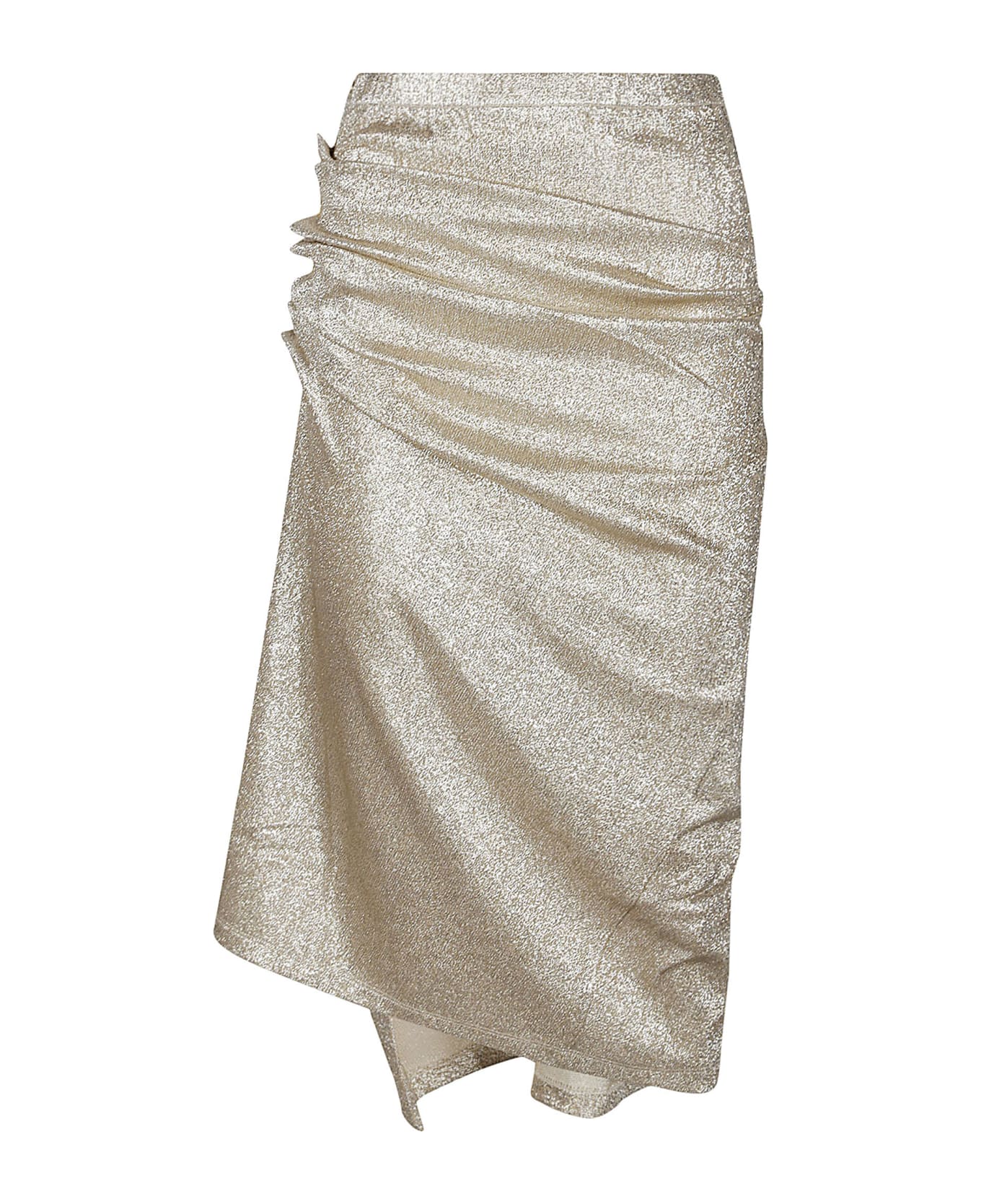 Paco Rabanne Midi Skirt - Silver/gold