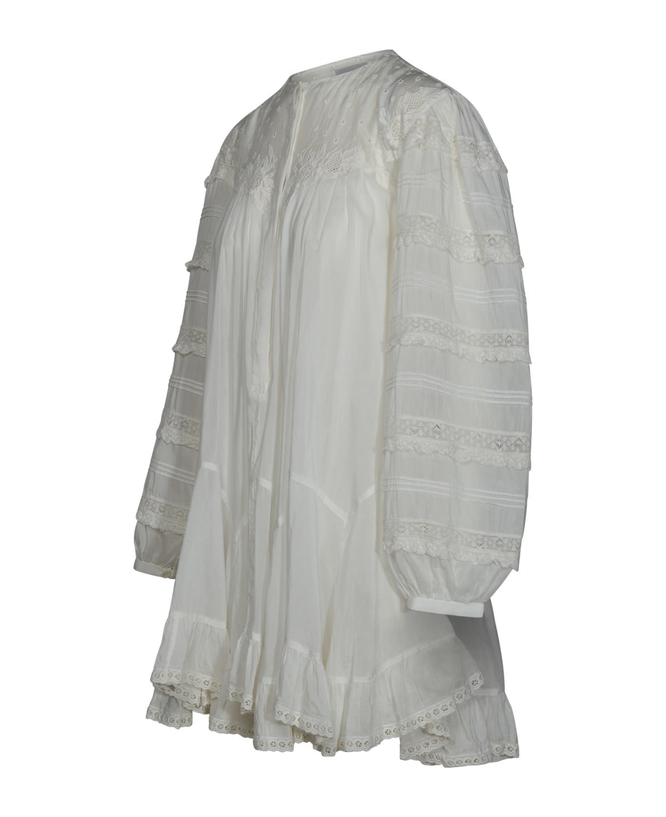 Isabel Marant 'gyliane' Dress In White Silk Blend - White ブラウス