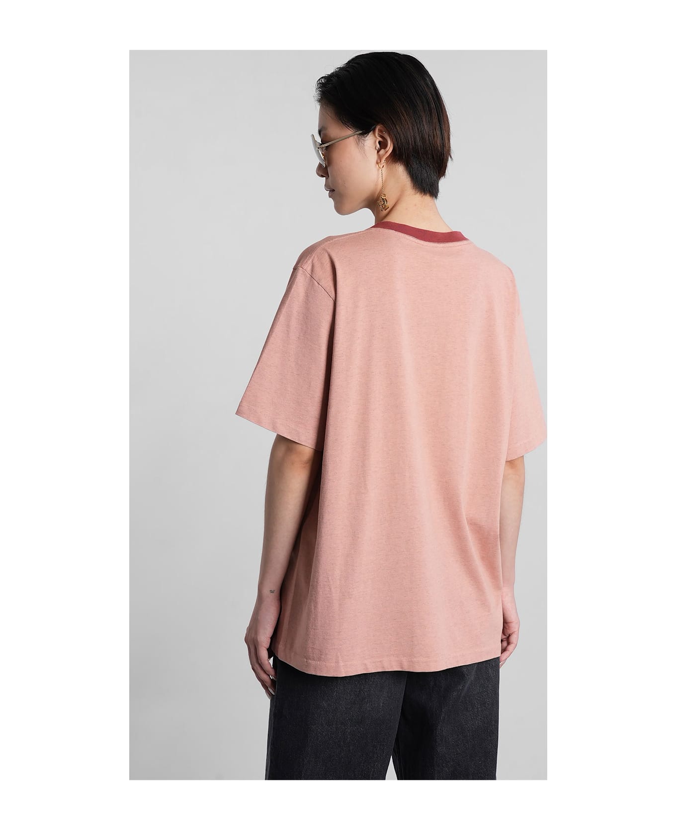 Chloé T-shirt In Rose-pink Cotton - rose-pink
