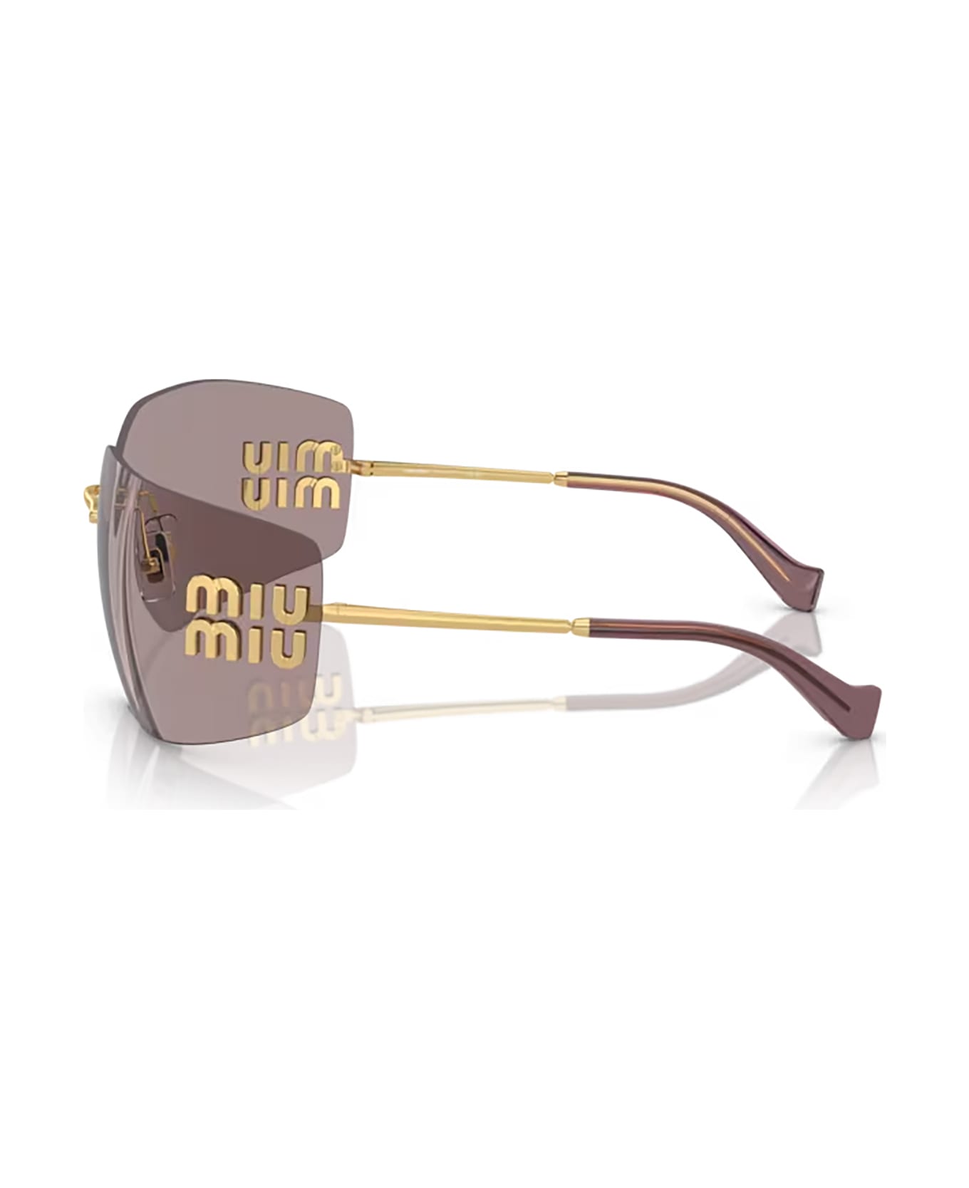 Miu Miu Eyewear Mu 54ys Gold Sunglasses - Gold