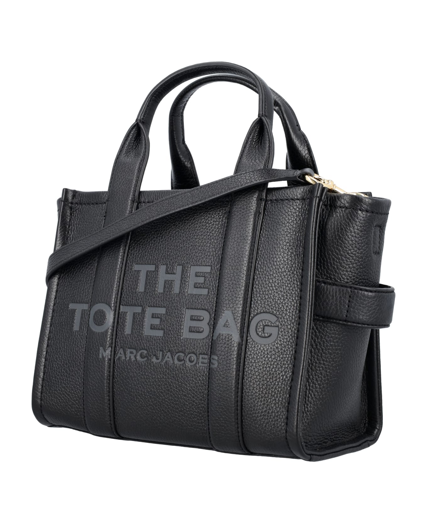 Marc Jacobs The Mini Tote Leather Bag - BLACK