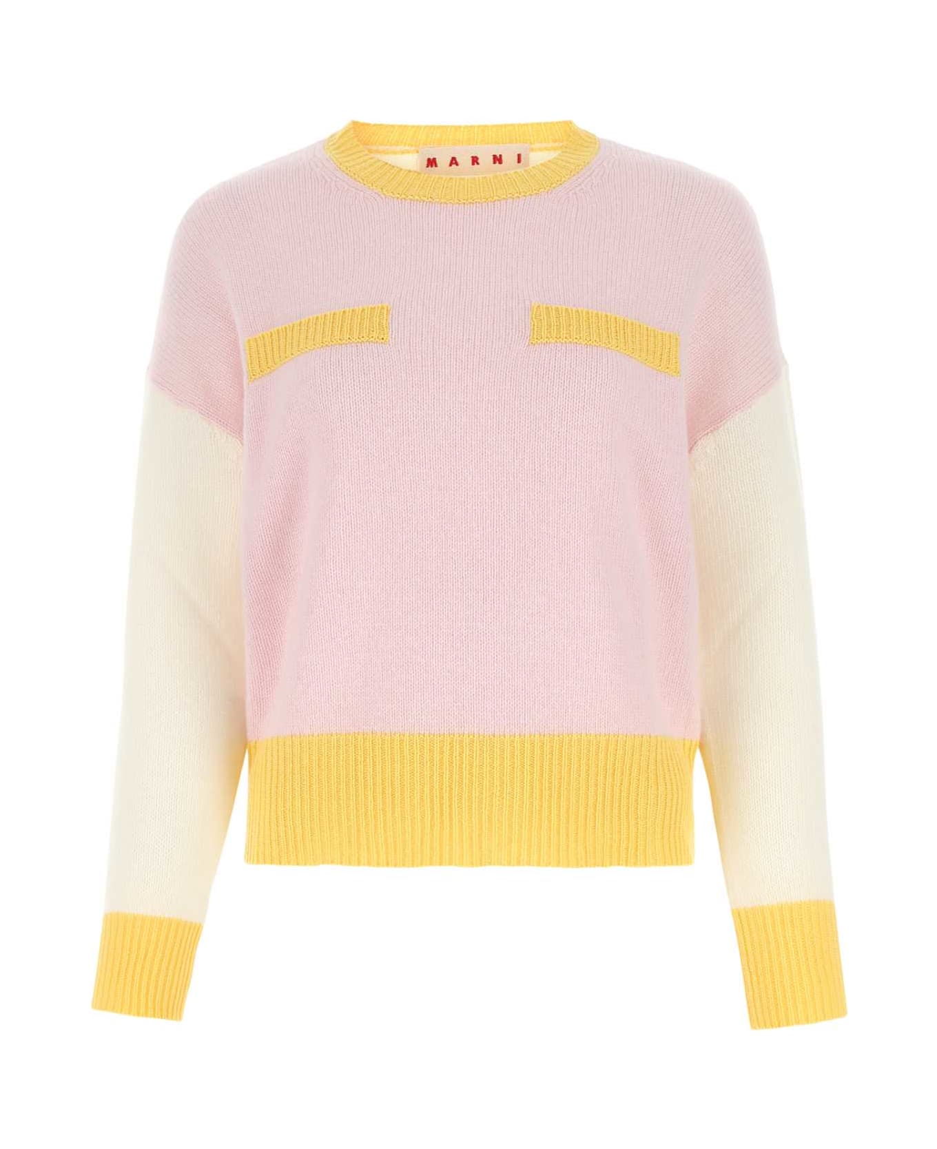 Marni Multicolor Cashmere Oversize Sweater - MXC17 ニットウェア