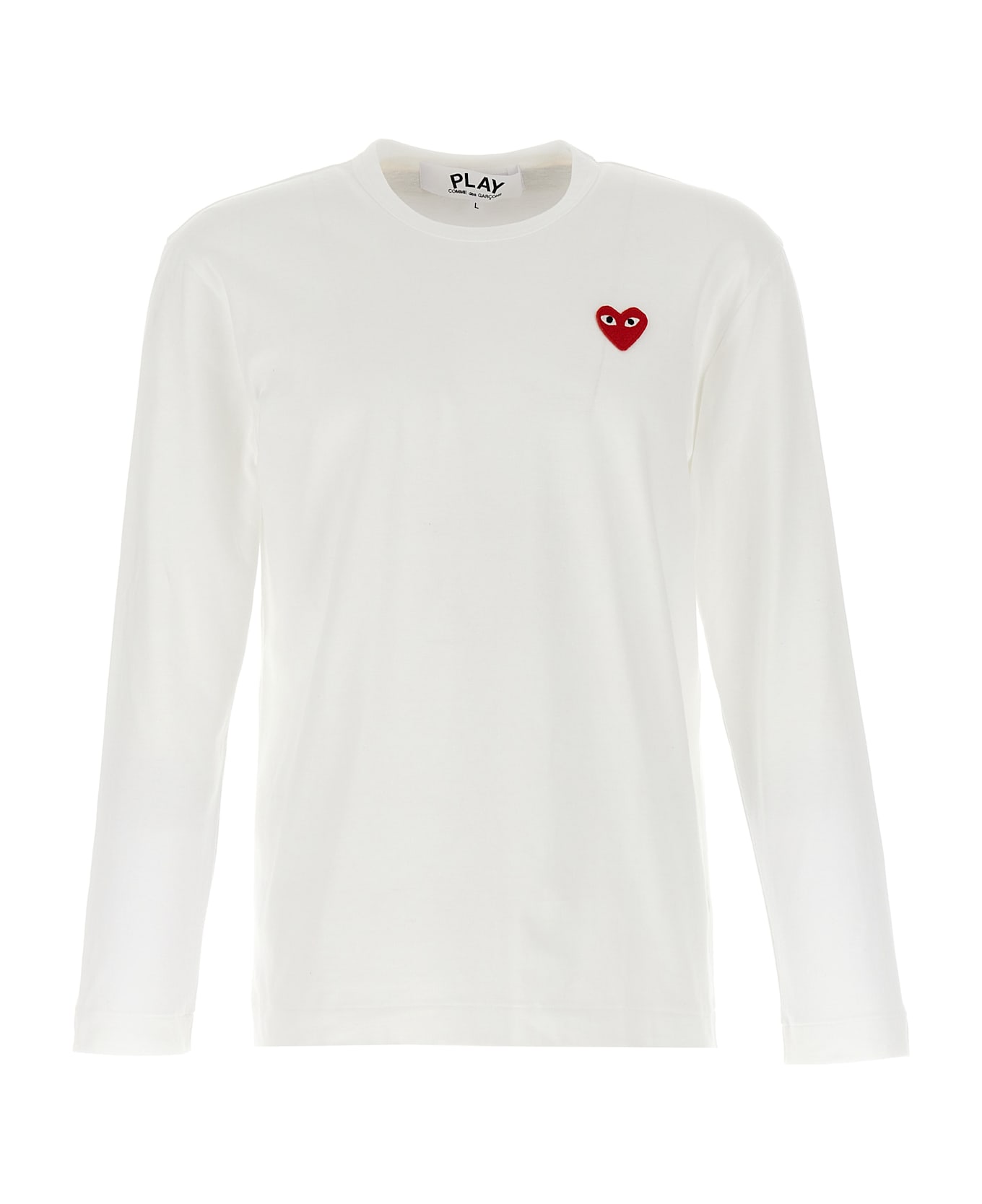Comme des Garçons Play Logo Patch T-shirt - White