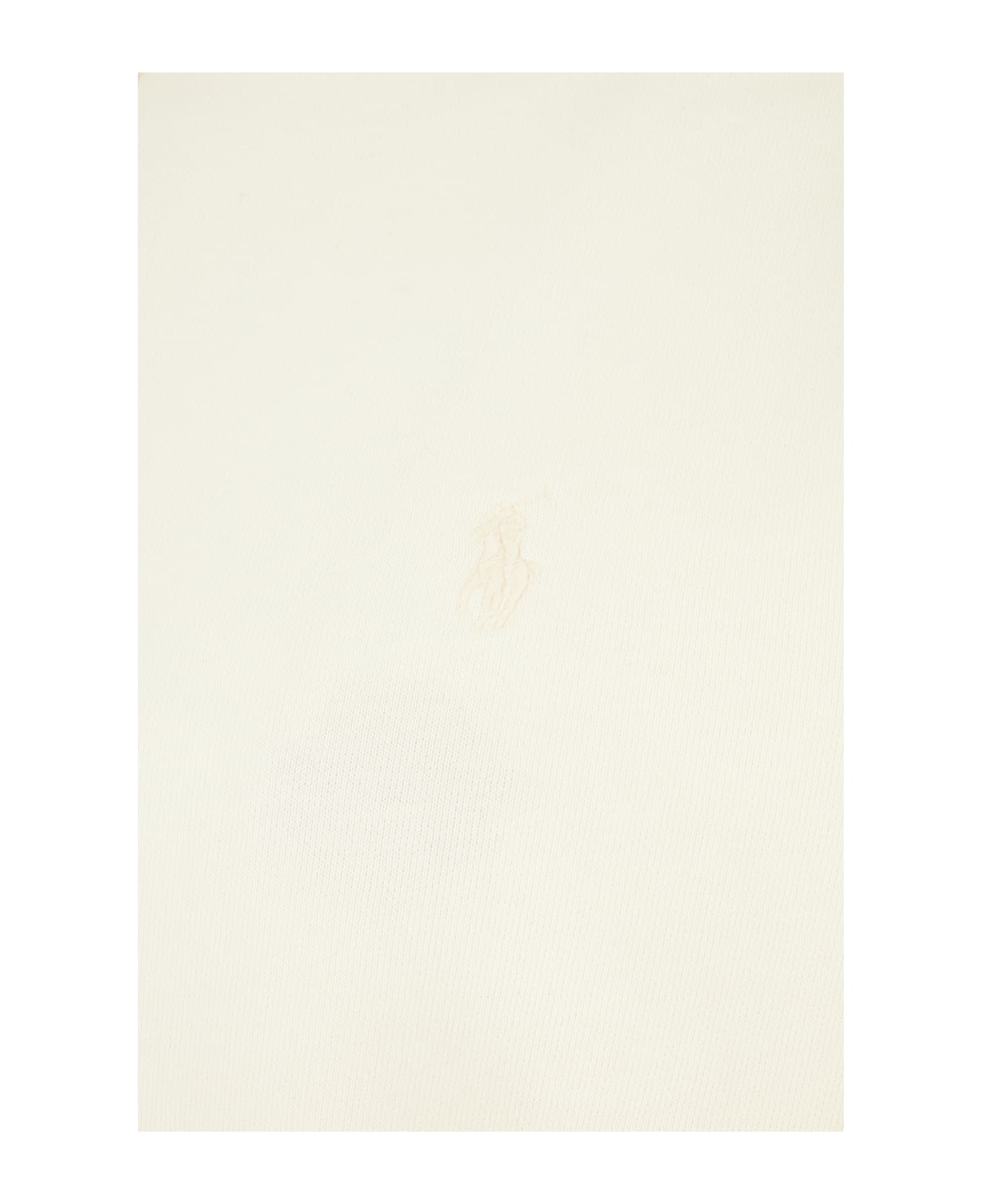 Ralph Lauren Pastel Yellow Cotton Sweatshirt - CLUBHOUSE CREAM