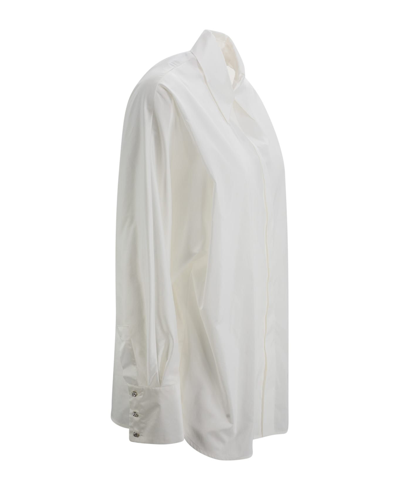 Max Mara Studio Cotton Shirt - WHITE