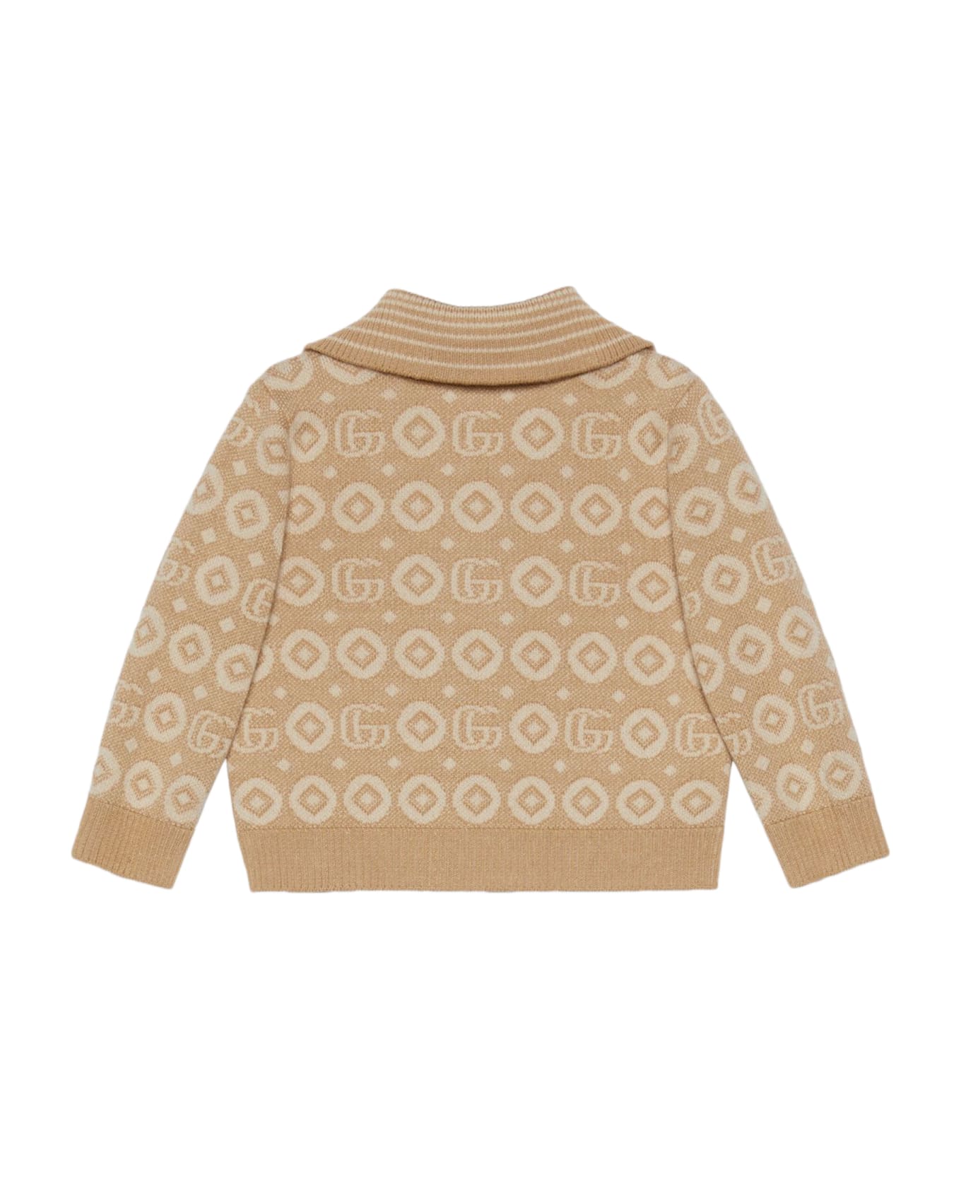 Gucci Kids Sweaters Beige - Beige