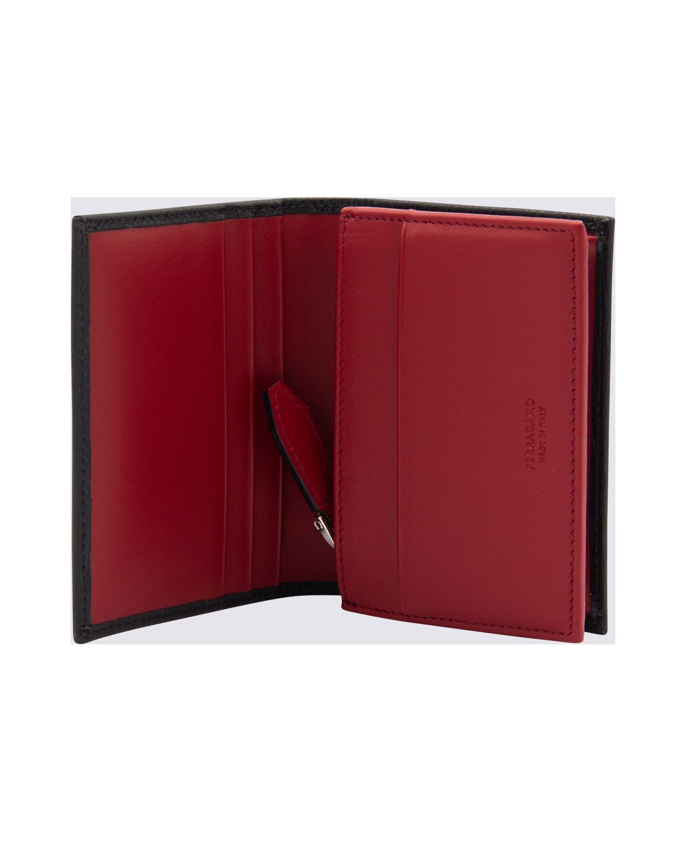 Ferragamo Black Leather Card Holder - Black