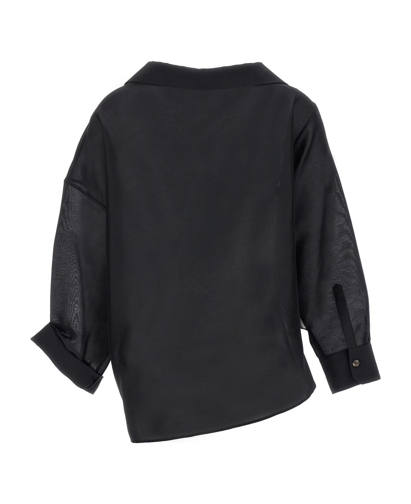 A.W.A.K.E. Mode Asymmetric Shirt - Black   シャツ