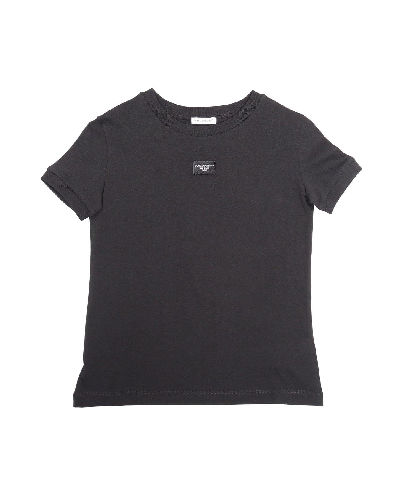 Dolce & Gabbana Logo Patch Crewneck T-shirt Tシャツ＆ポロシャツ