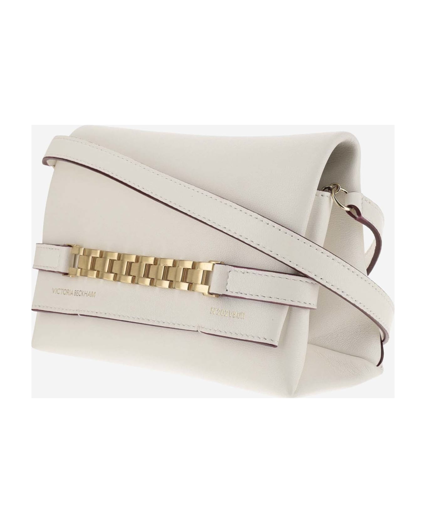 Victoria Beckham Shoulder Bag With Chain - Bianco