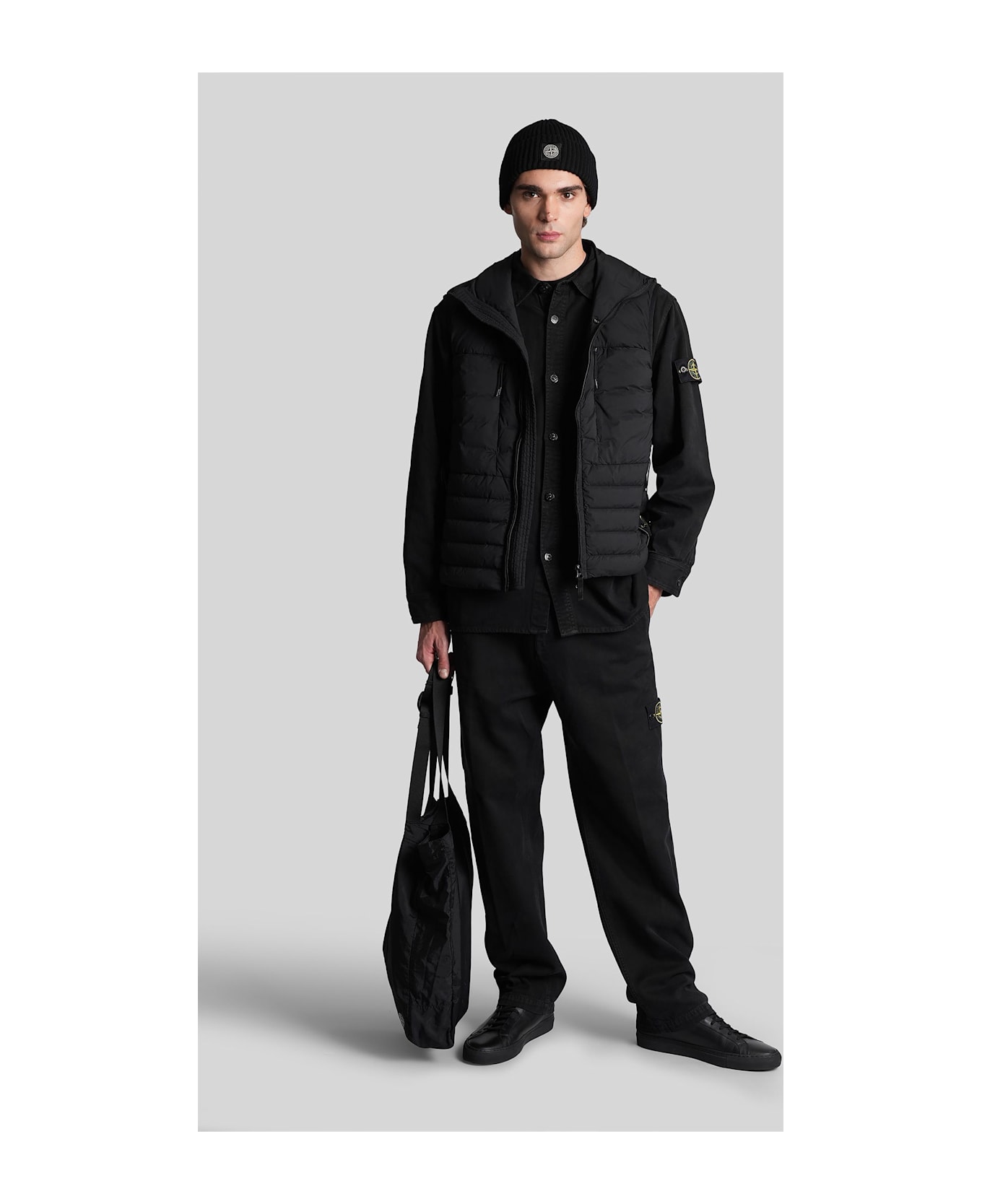 Stone Island Shirt In Black Cotton - black シャツ