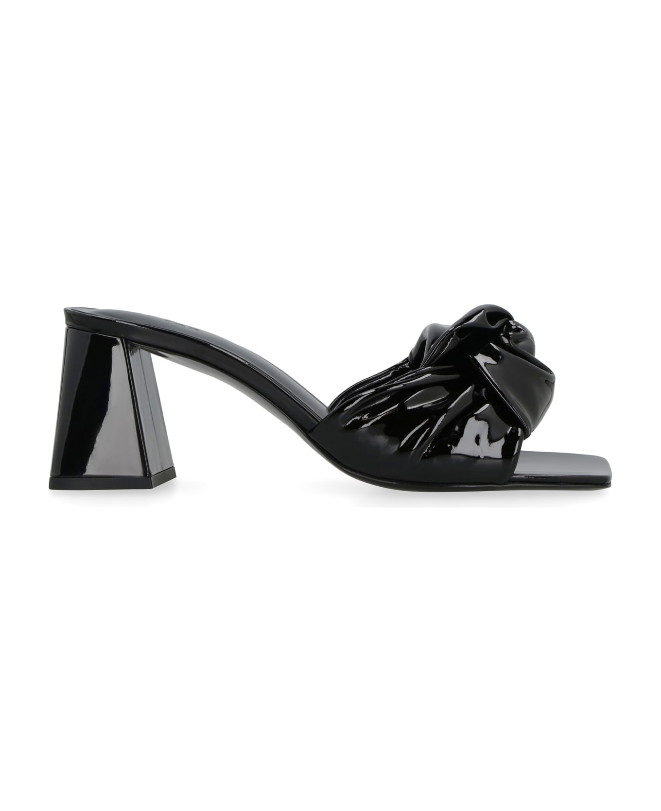 BY FAR Lamar Patent Leather Mules - black