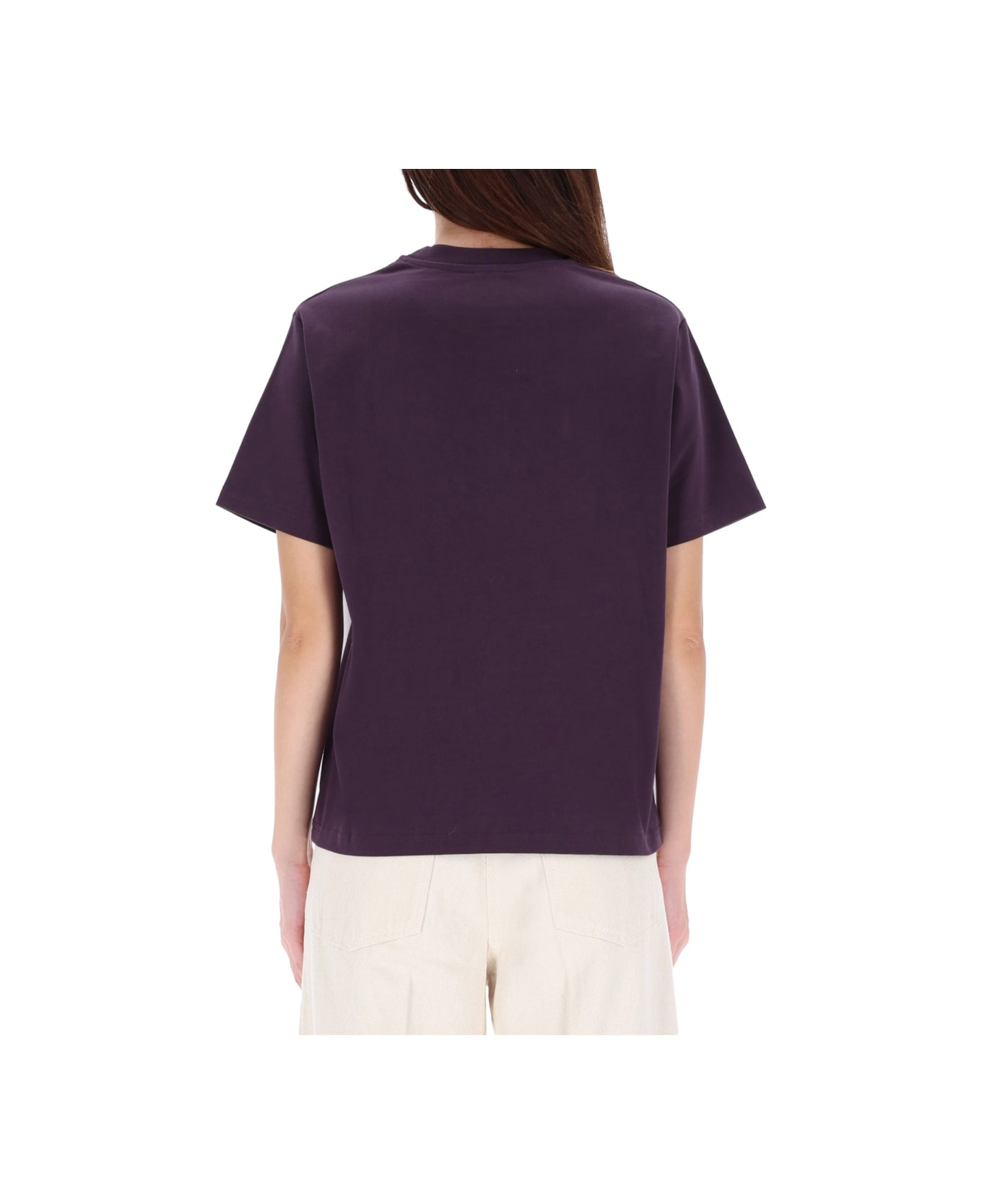 Casablanca T-shirt With Print - PURPLE