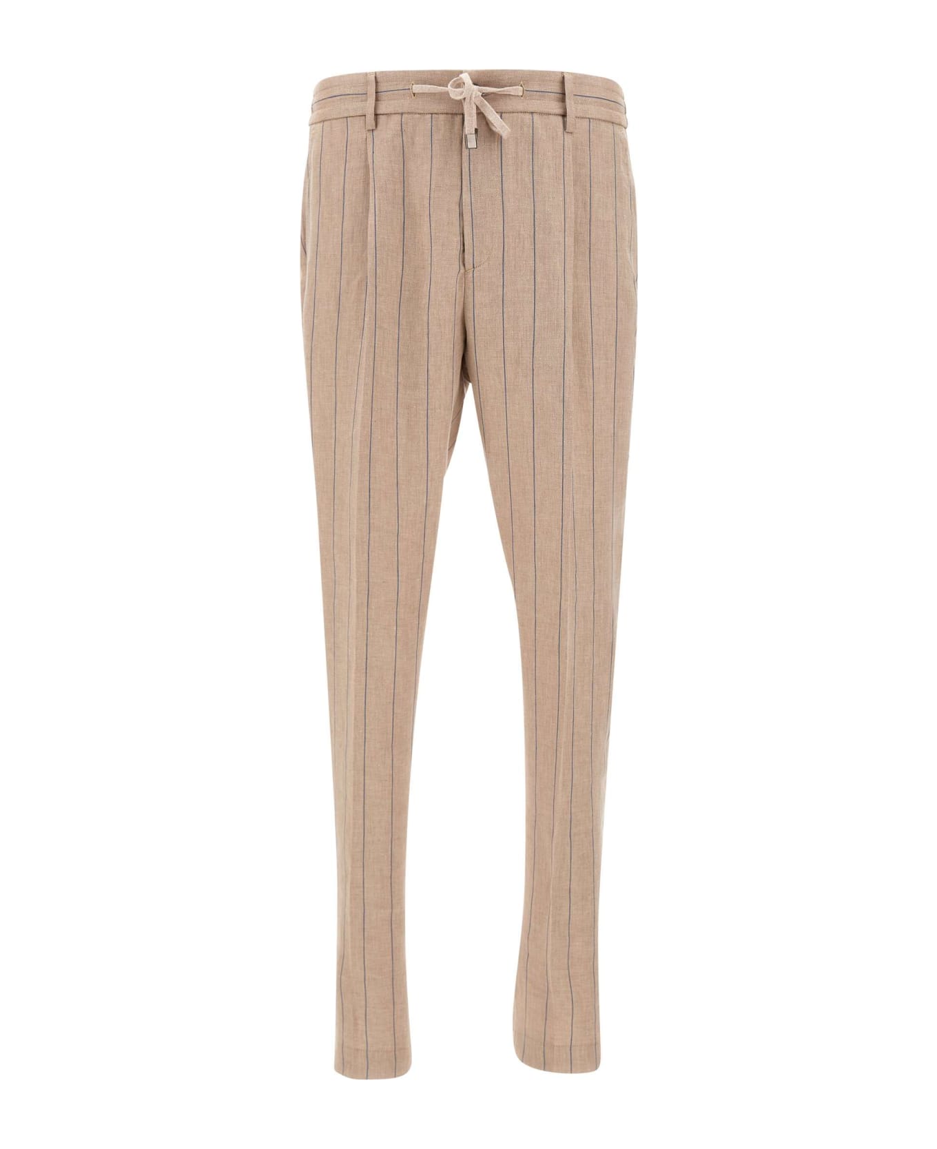Peserico Linen Trousers - BEIGE