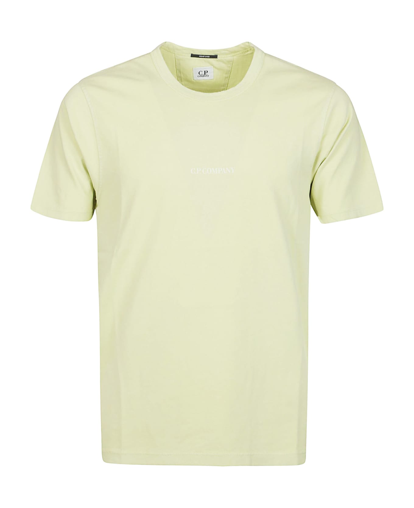 C.P. Company 24/1 Jersey Resist Dyed Logo T-shirt - White Pear