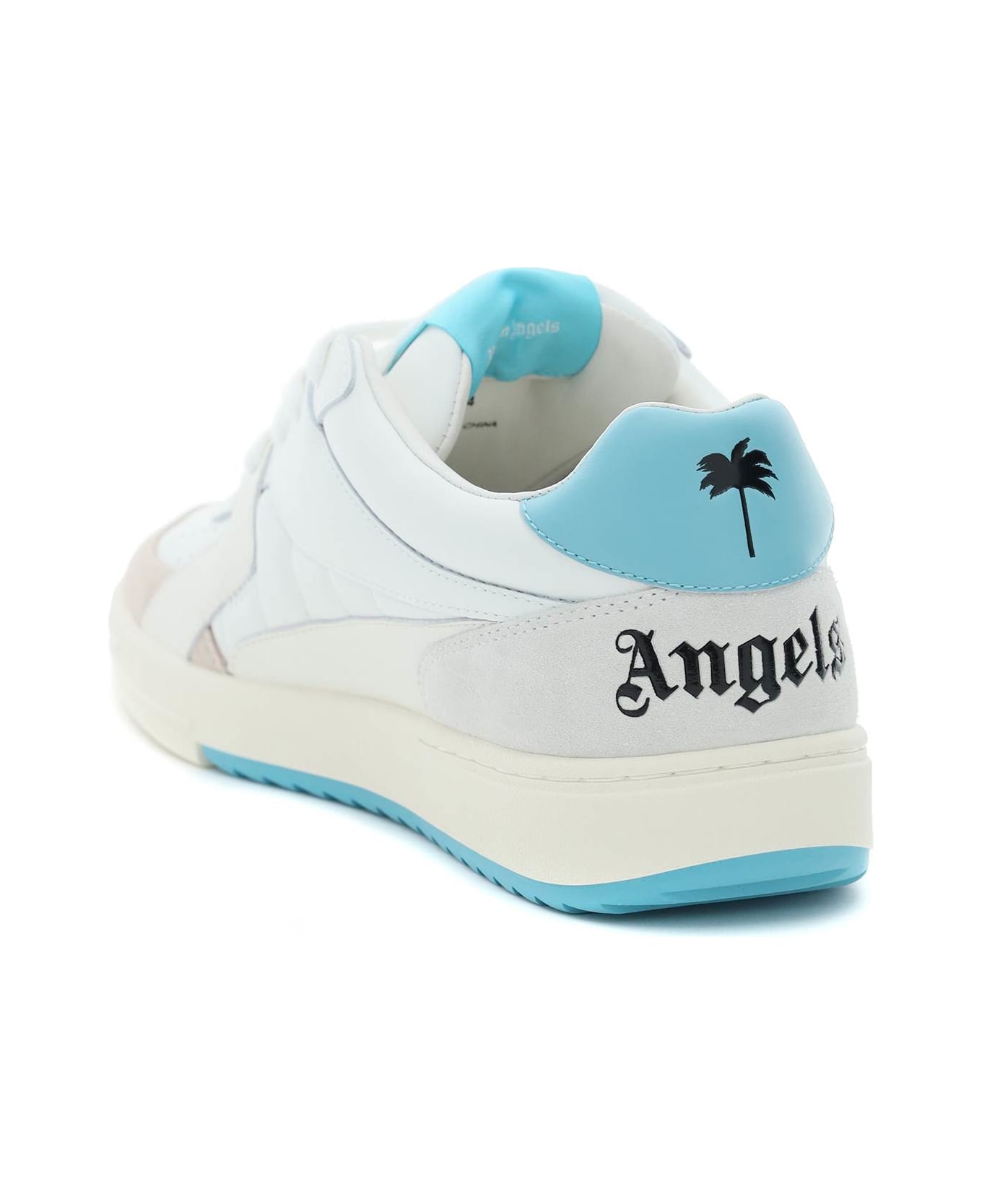Palm Angels Palm University Leather Sneakers - WHITE LIGHT (White)