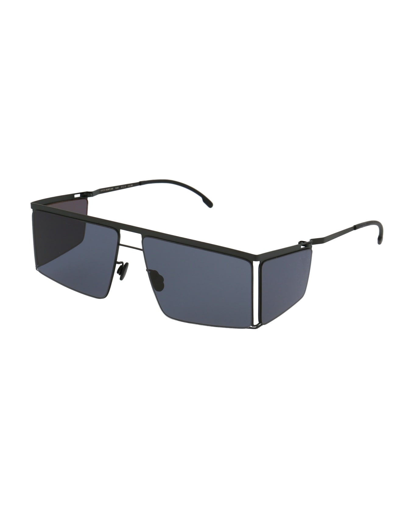 Mykita Hl001 Sunglasses - 868 Black/Dark Grey Sides Darkgrey Solid