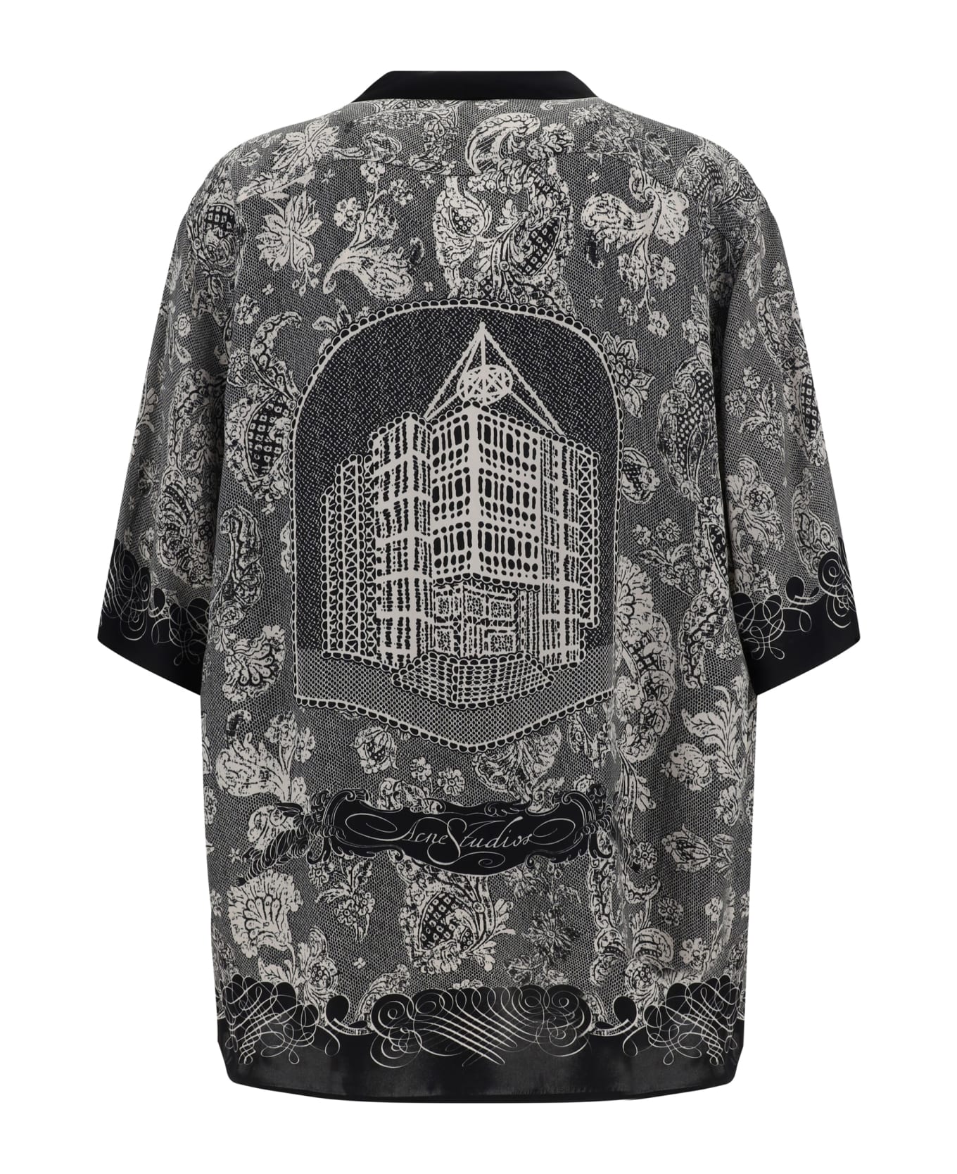 Acne Studios Shirt - Black/ecru シャツ