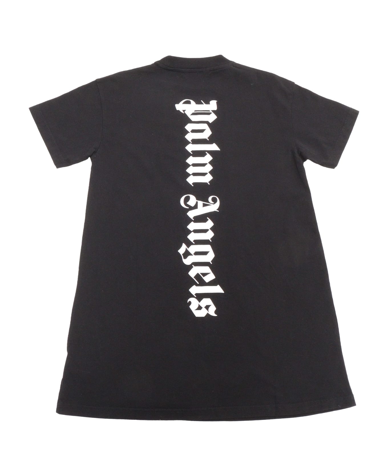 Palm Angels Black T-shirt Dress - BLACK ワンピース＆ドレス
