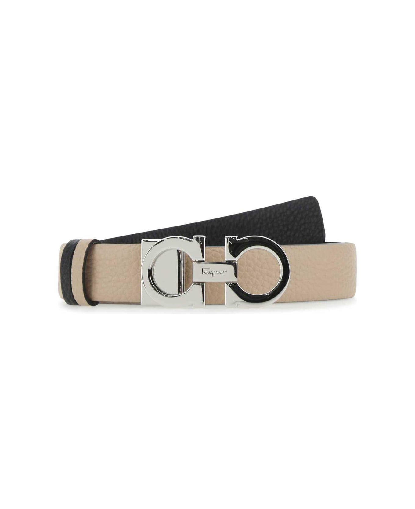 Ferragamo Gancini Reversible Belt - NEUTRALS