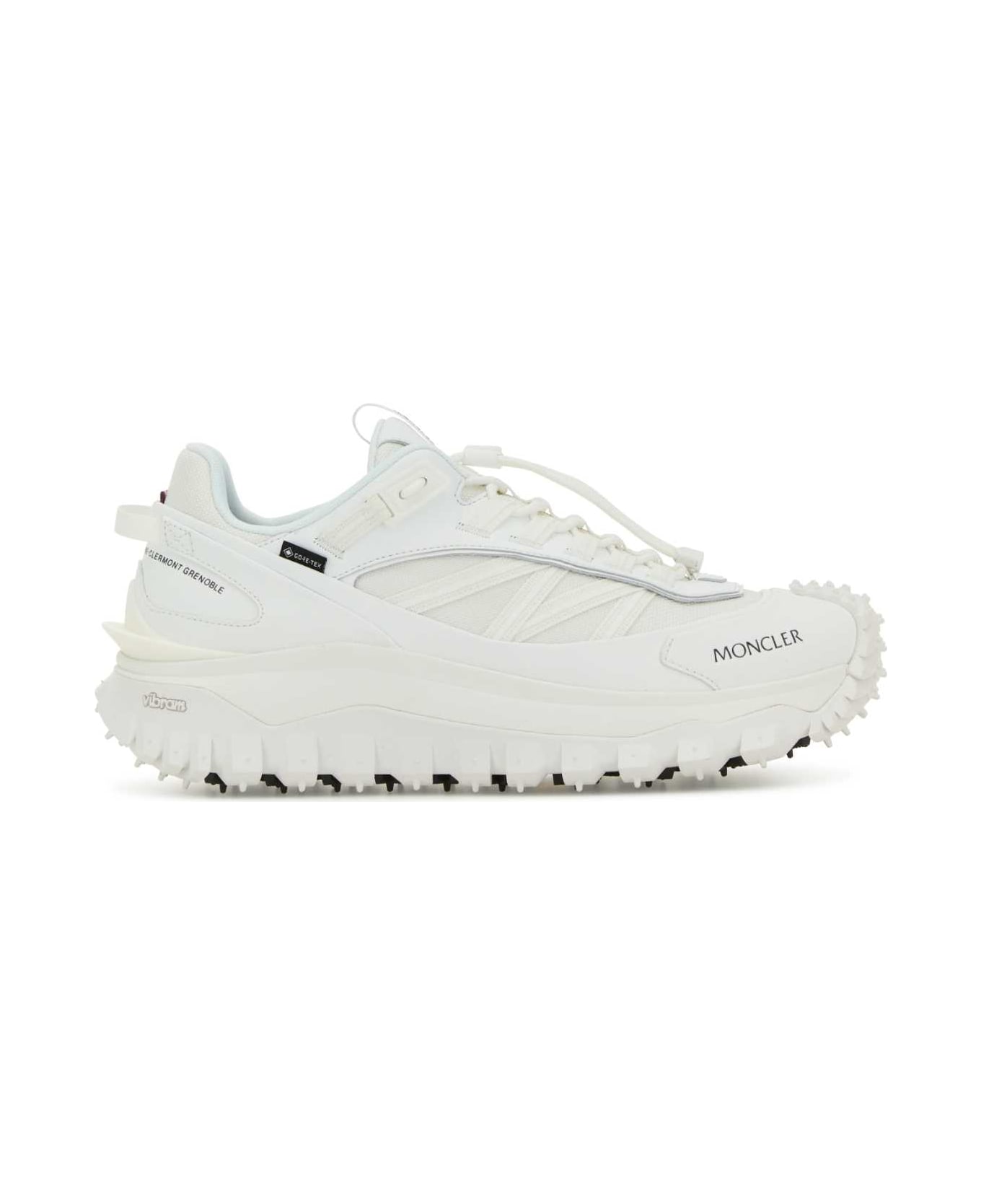 Moncler White Fabric Trailgrip Gtx Sneakers - 001