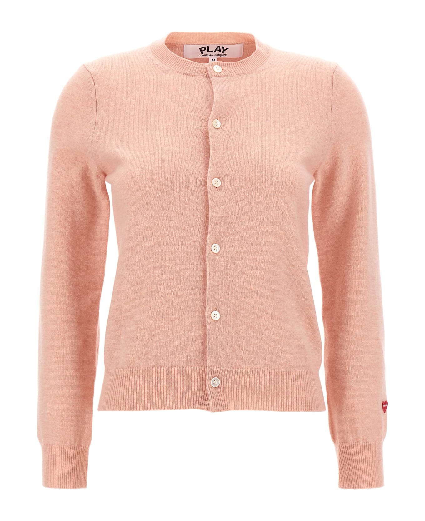Comme des Garçons Play 
small Heart
 Cardigan - Pink