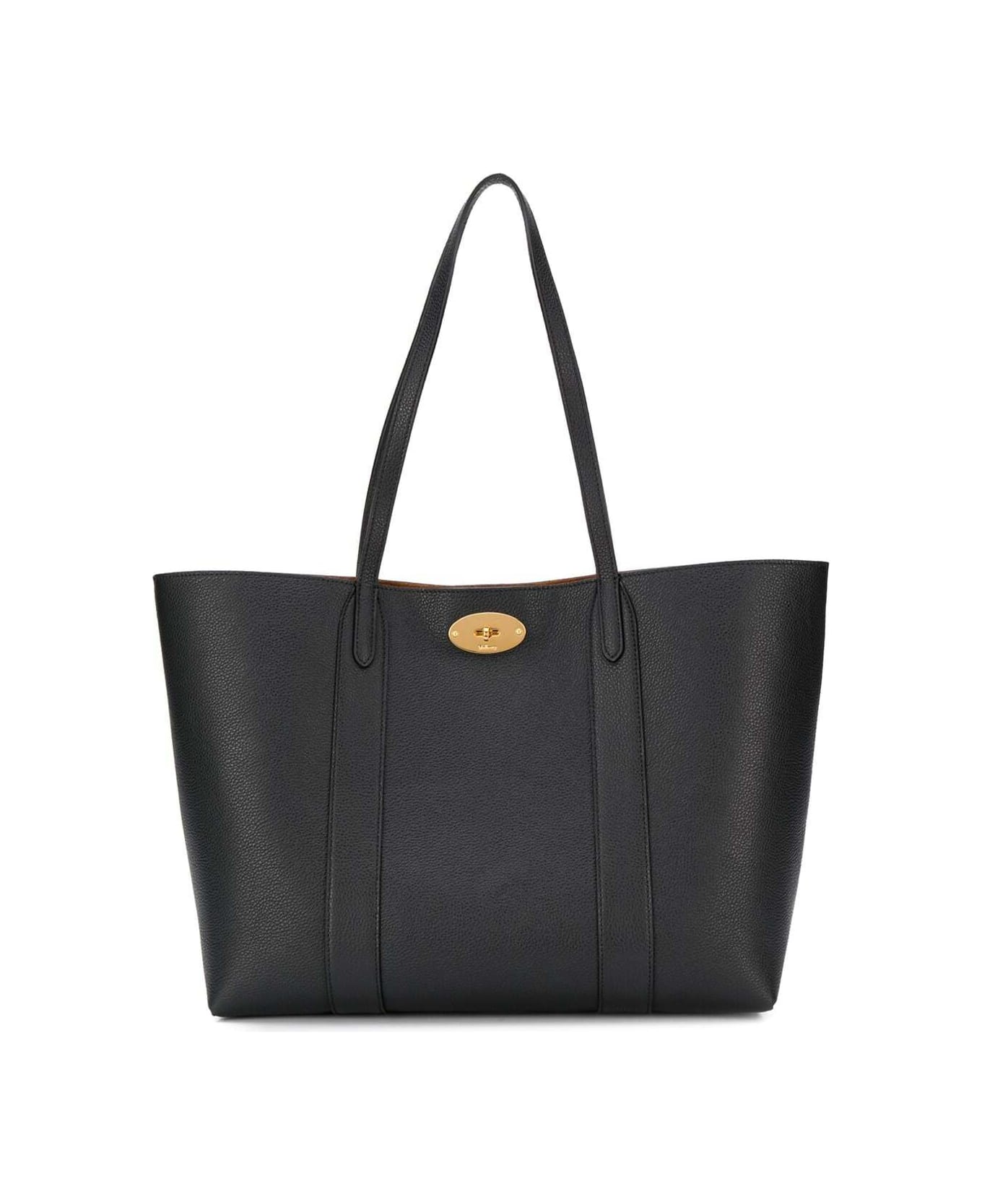 Mulberry Small Tote Black Leather Shopper Bag Mulberry Woman - Black トートバッグ