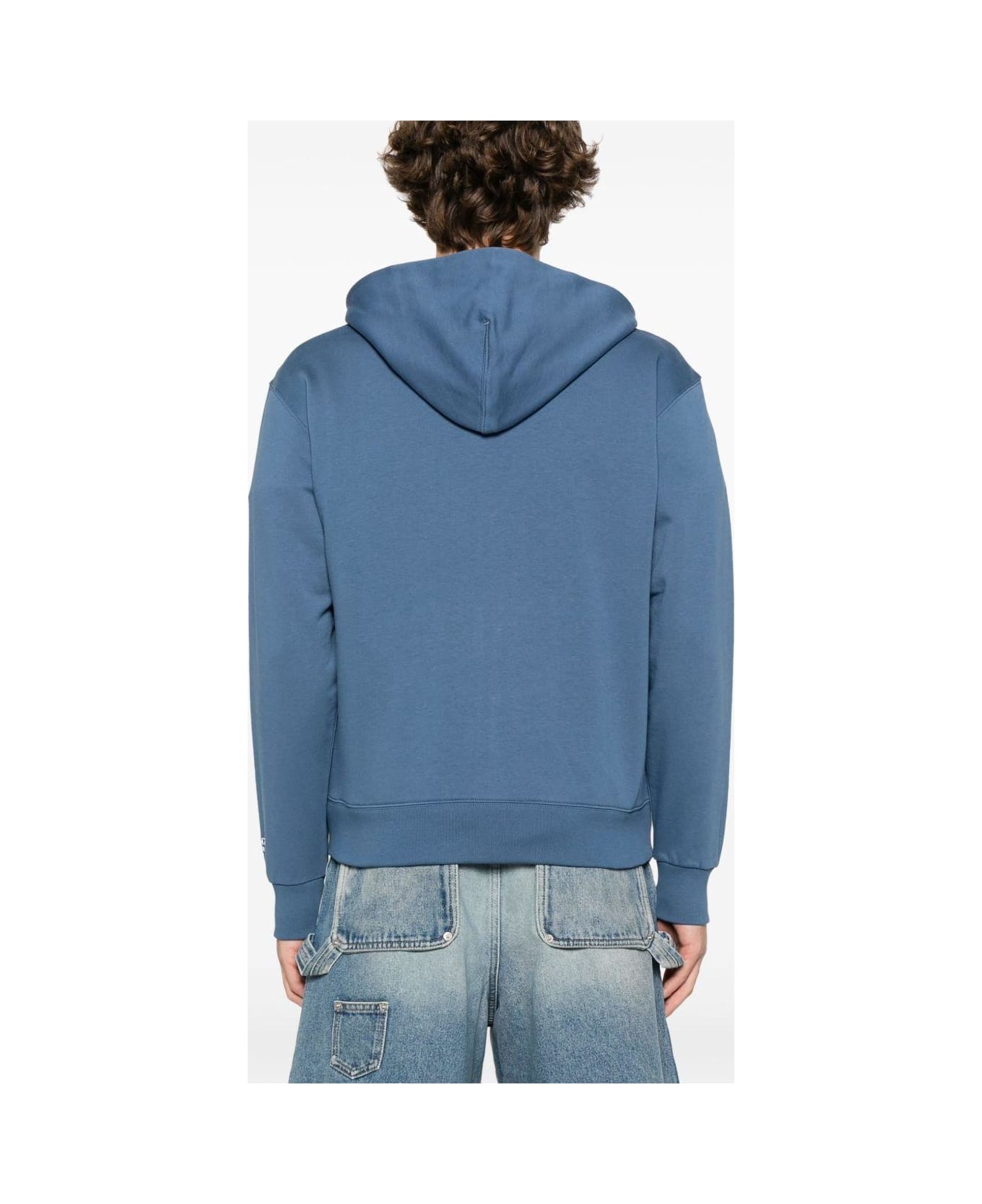 Kenzo Zip-up Hoodie Sweater - Blue
