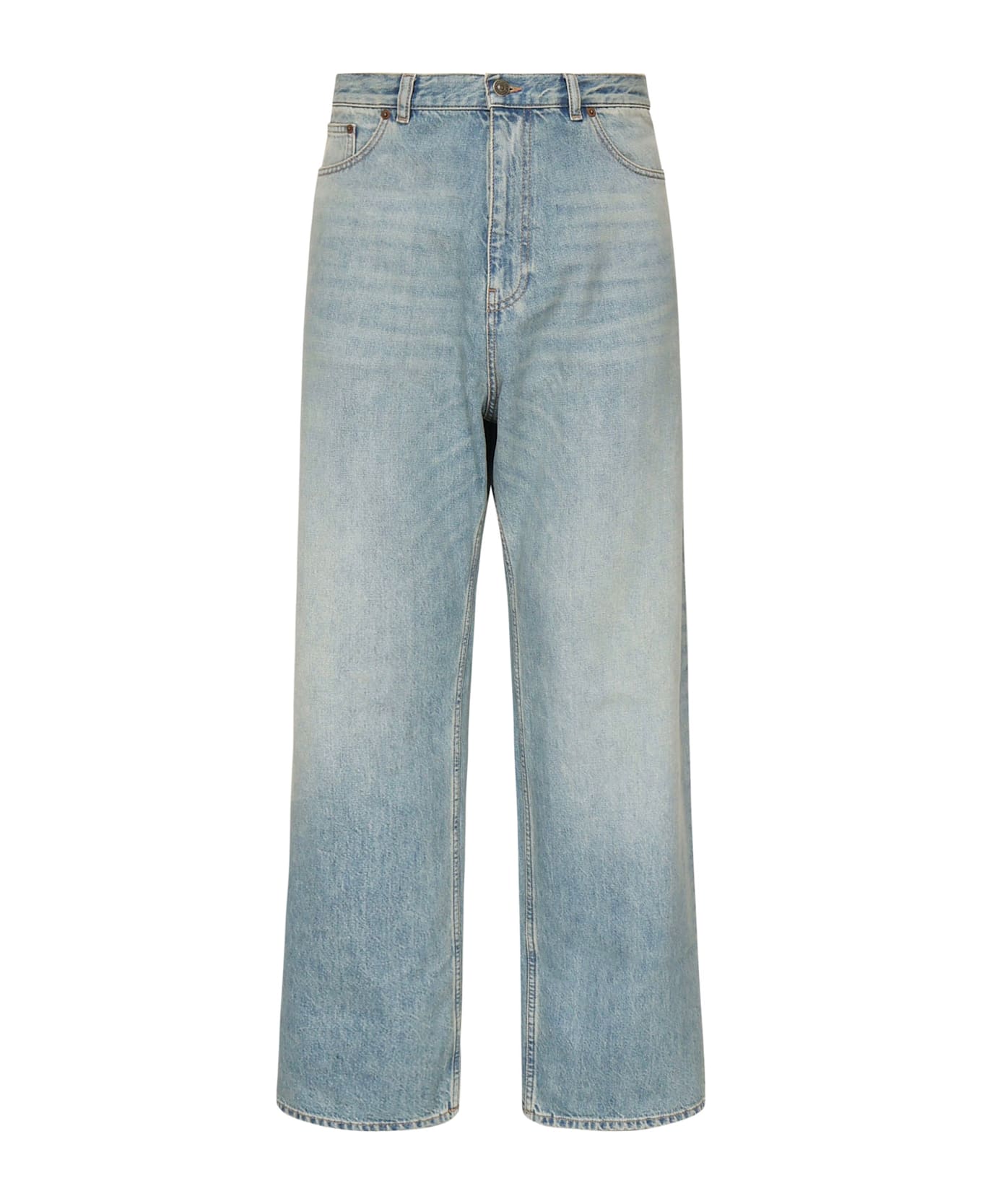Valentino Garavani Wide Leg Denim Jeans - Blue