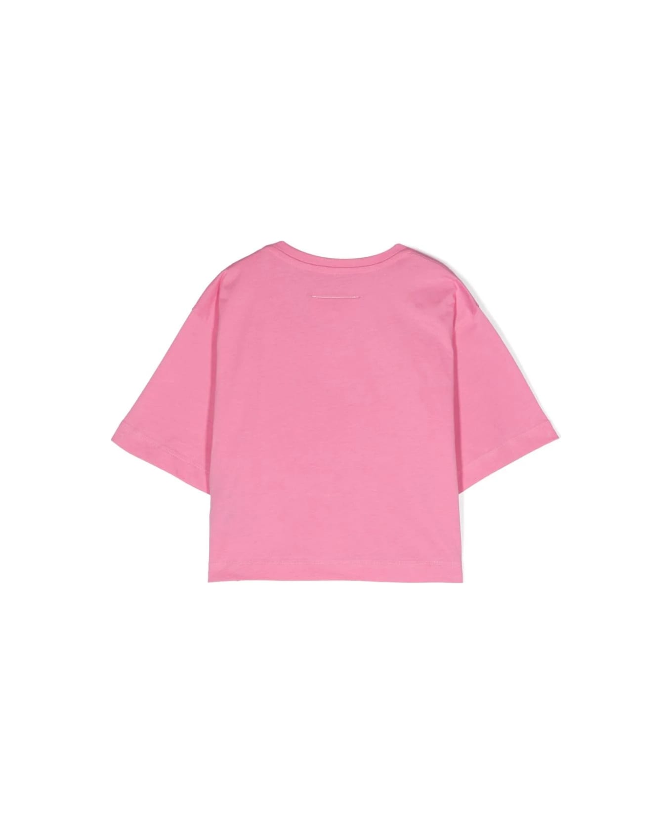 MM6 Maison Margiela T-shirt Con Logo - Pink