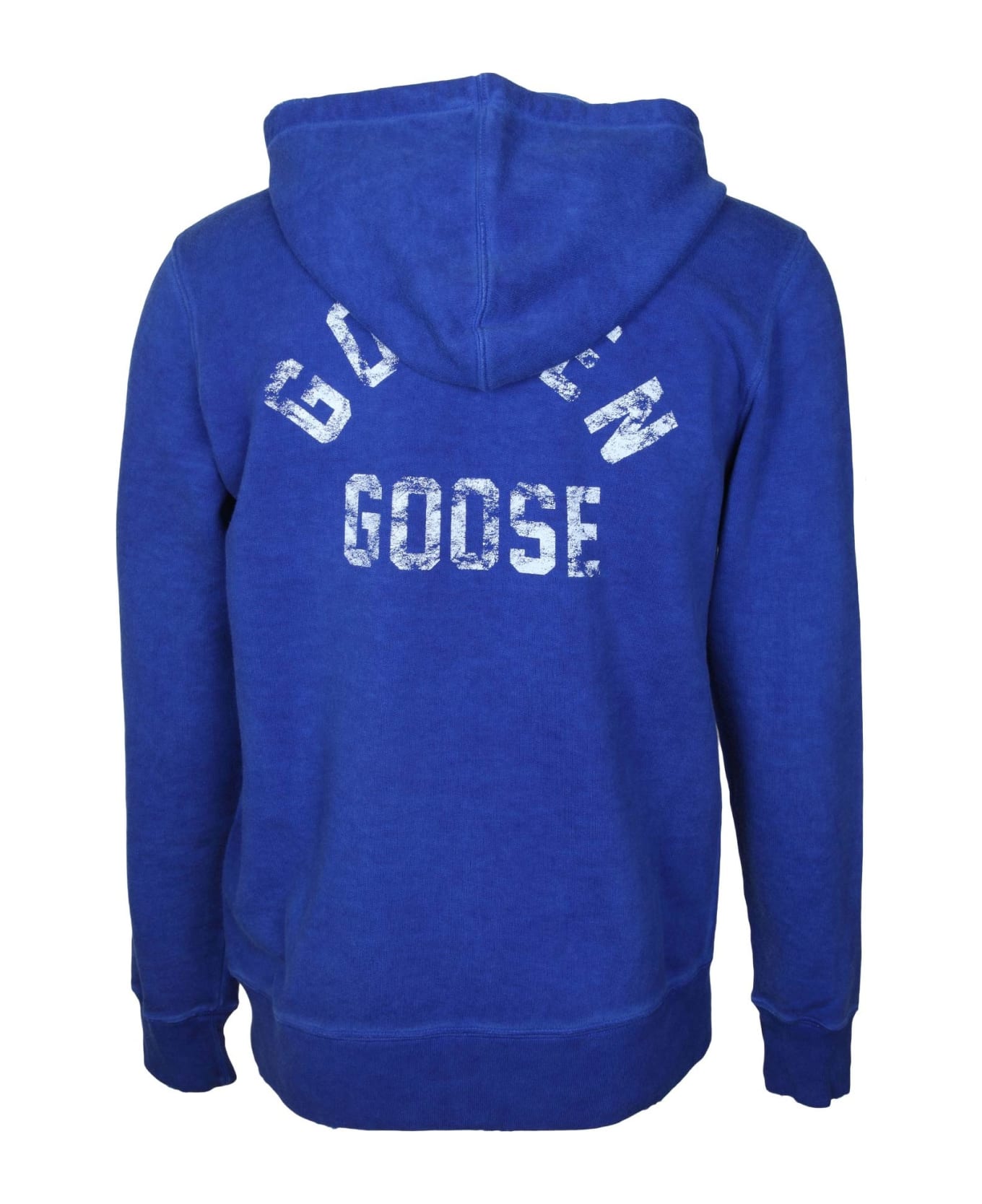 Golden Goose Journey M's Regular Zipped Hoodie - Blue フリース