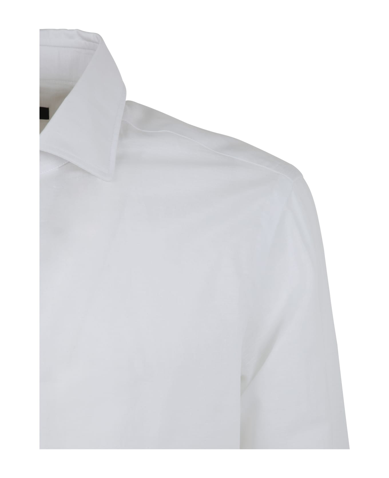 Barba Napoli Cotton And Linen Shirt - White