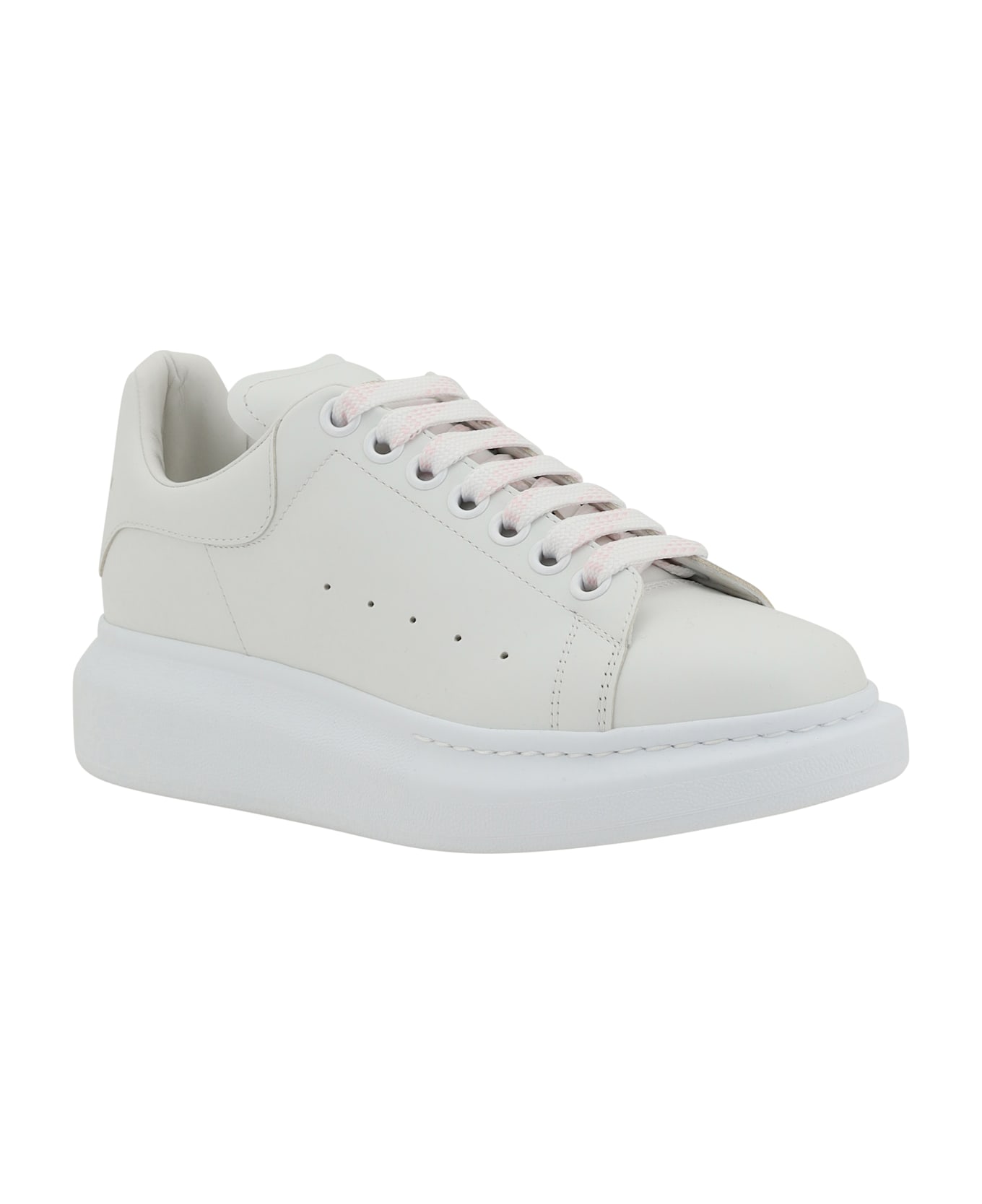 Alexander McQueen Leather Sneakers - White