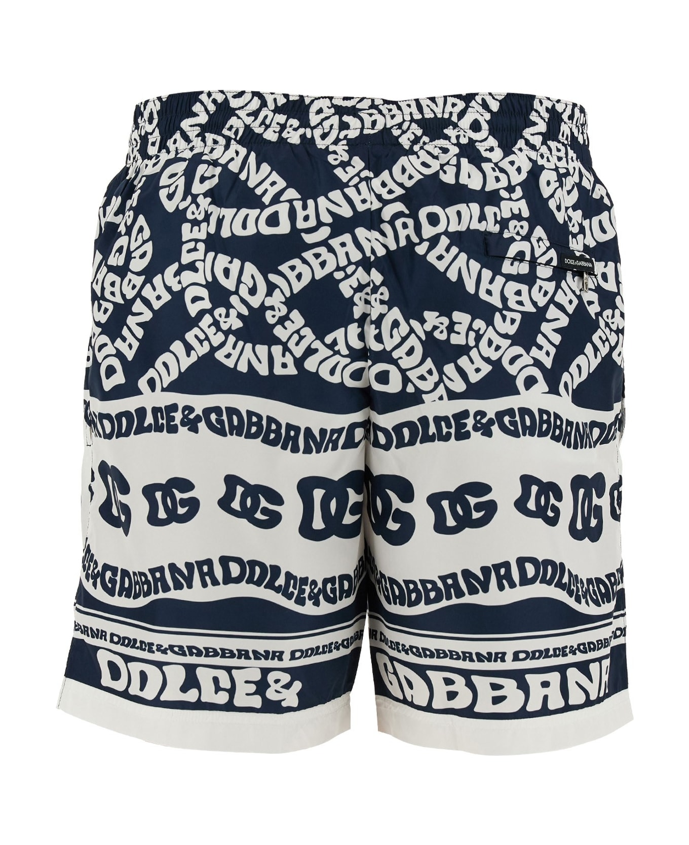 Dolce & Gabbana Logo Print Swim Shorts - MULTICOLOR ショートパンツ