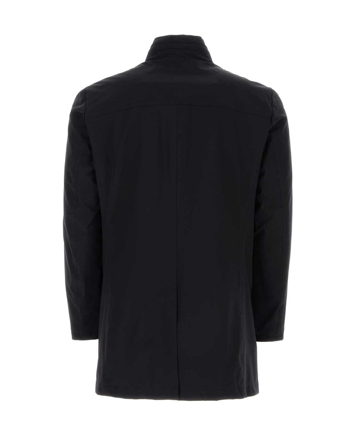 Moorer Dark Blue Nylon Blend Hektor Jacket - DARKBLU