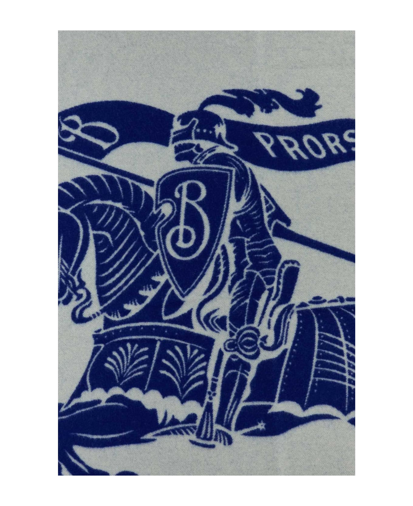 Burberry Light Grey Wool Blanket - KNIGHT