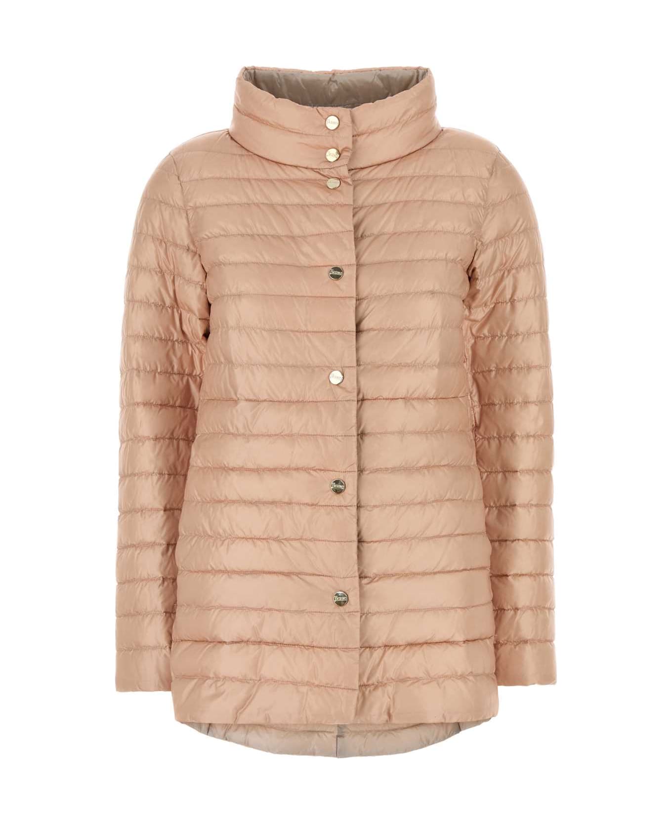 Herno Pink Nylon Reversible Down Jacket - BICOLRE